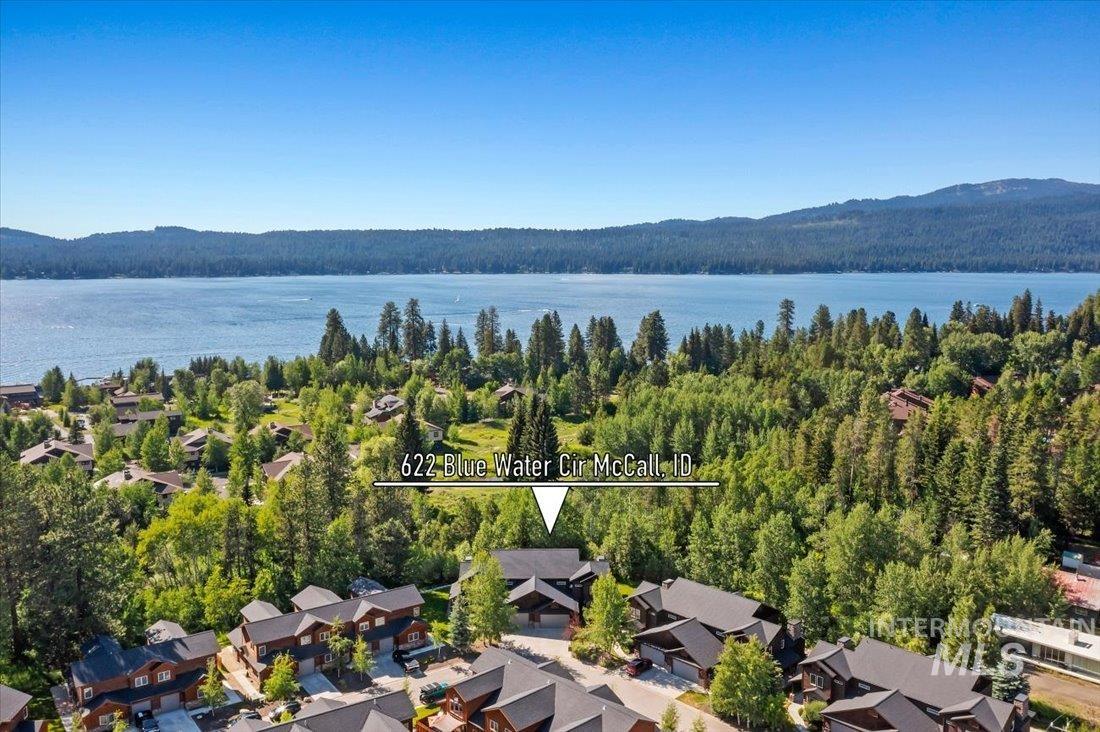 Aerial perspective, close to Payette Lake.