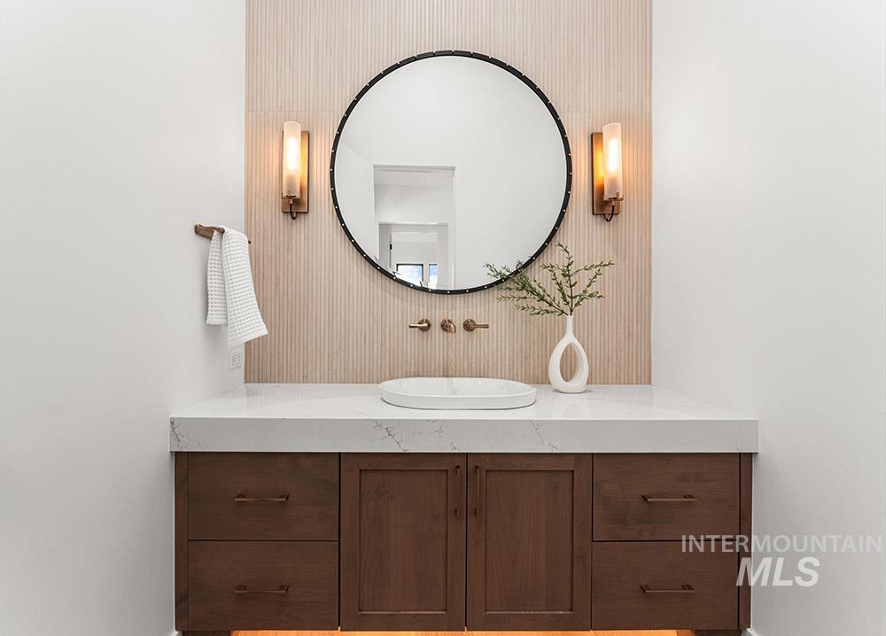 Bathroom featuring vanity