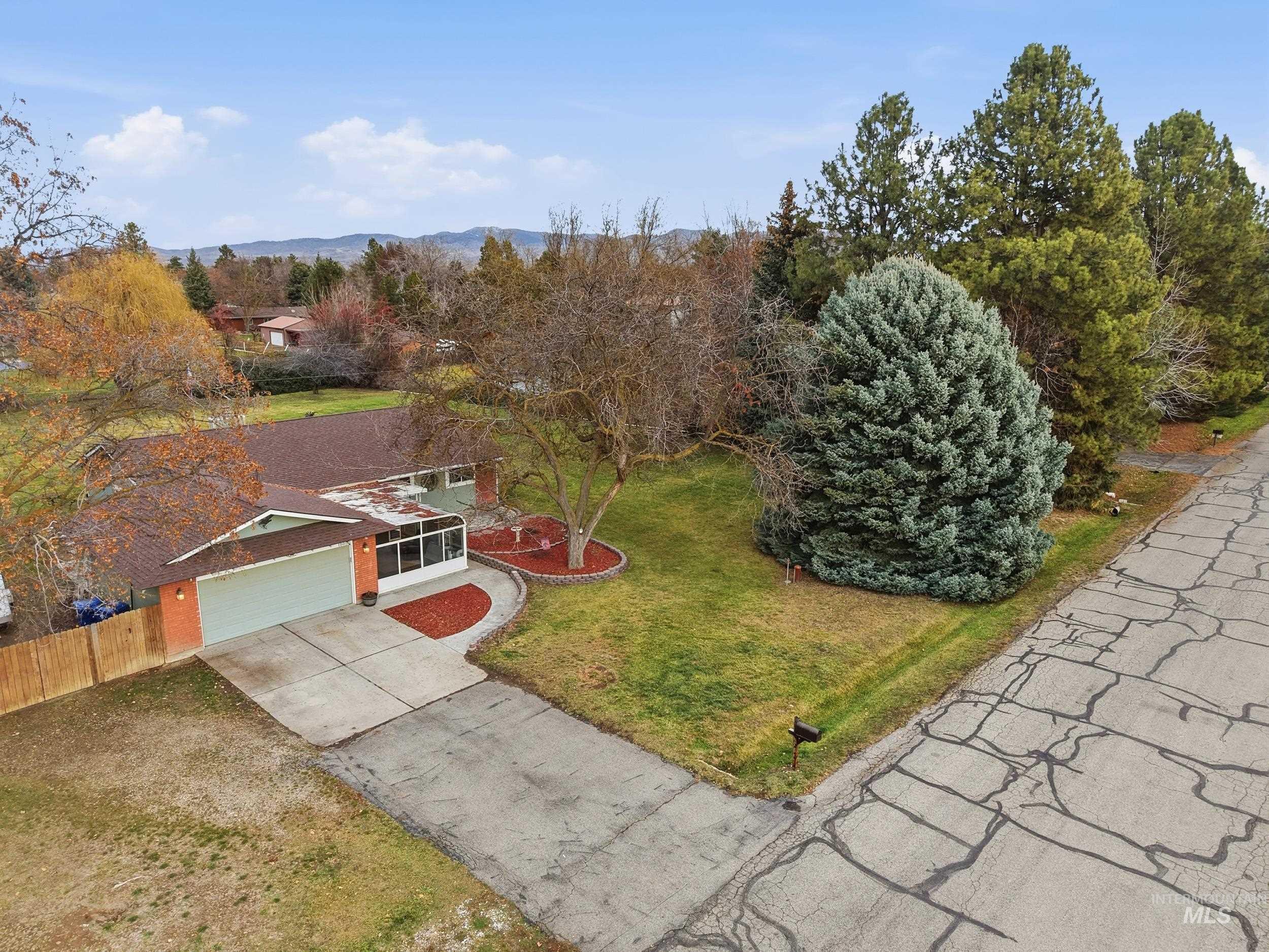 View from above of property