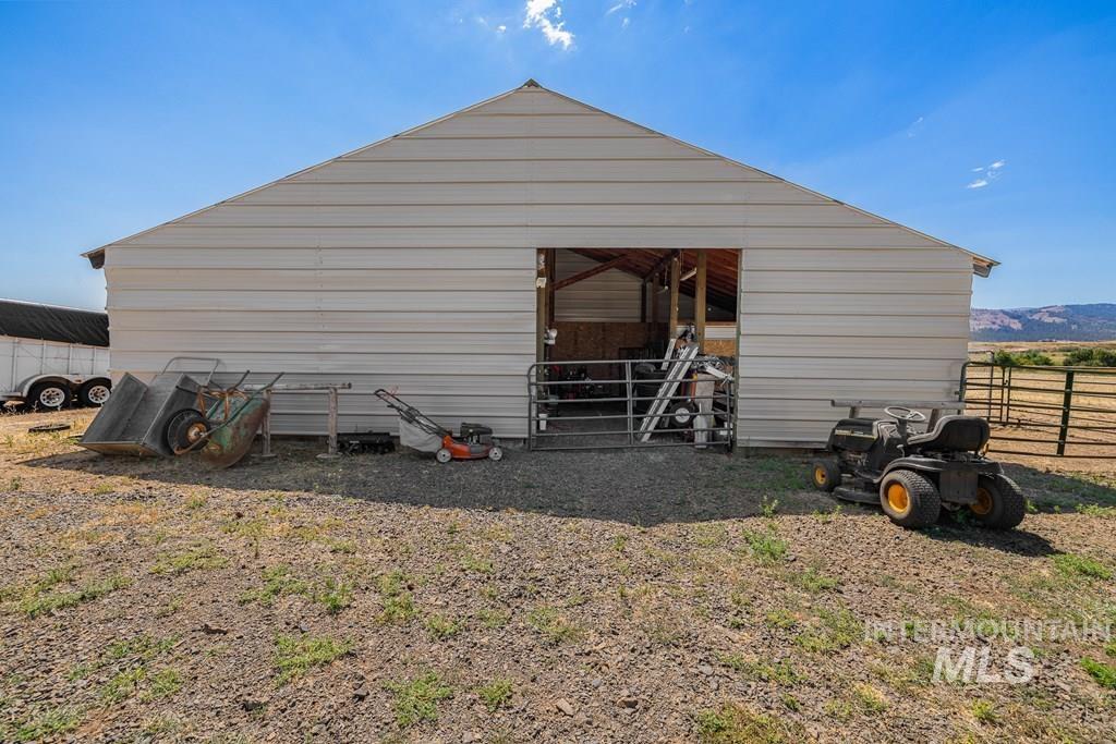 View of outdoor structure featuring an exterior structure