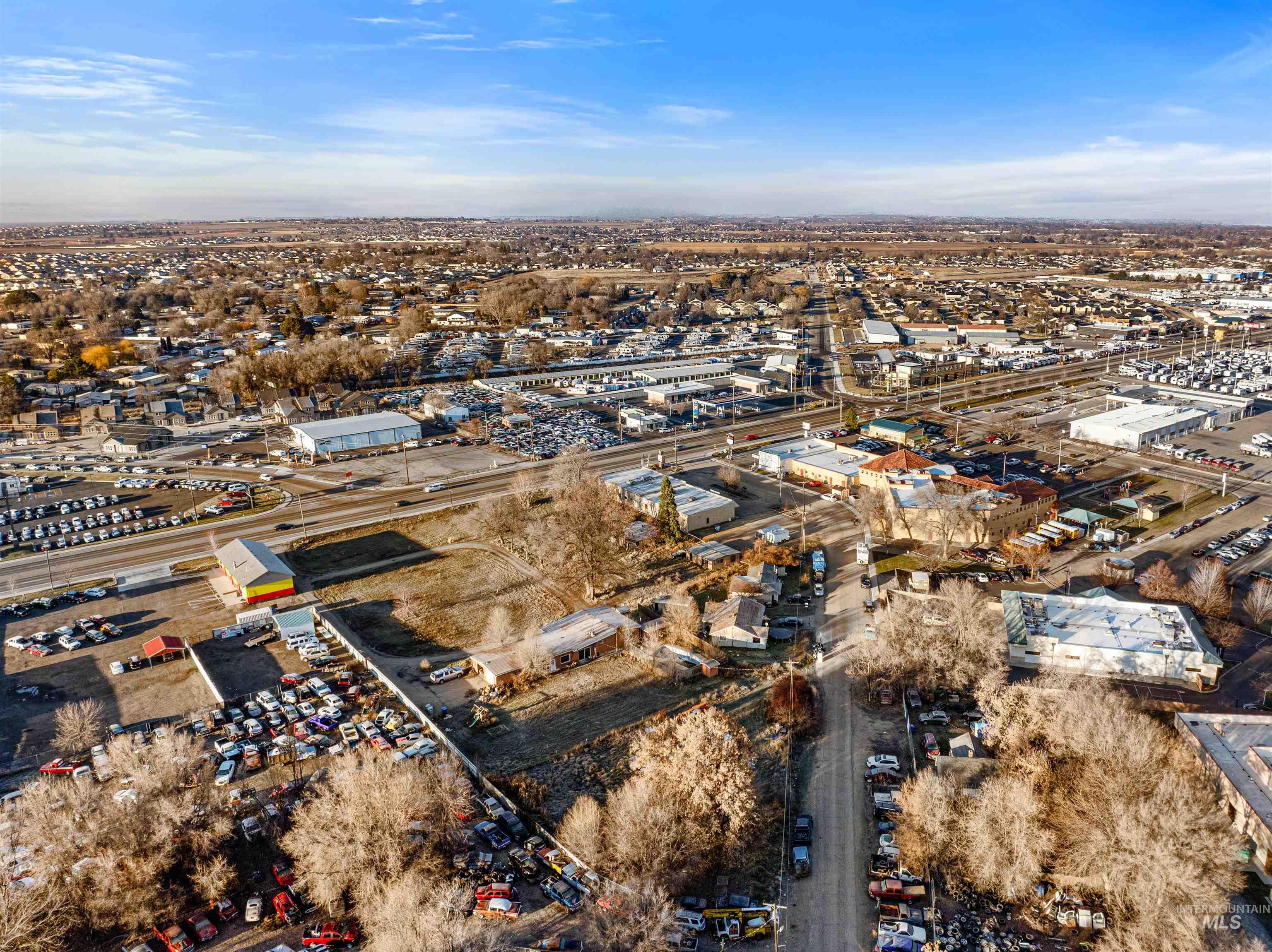 Aerial overview of property's location