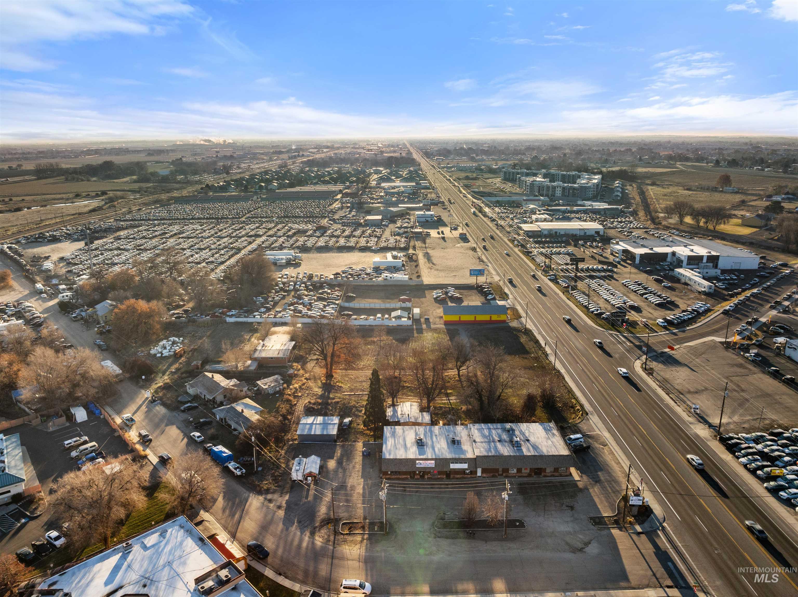 Aerial overview of property's location