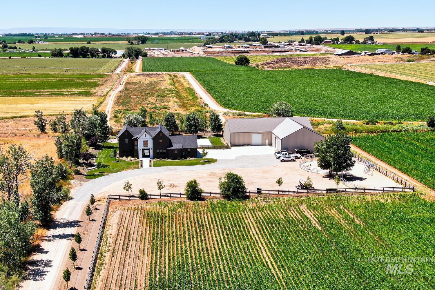 View of rural area featuring farmland
