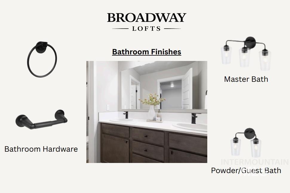 Bathroom with double vanity