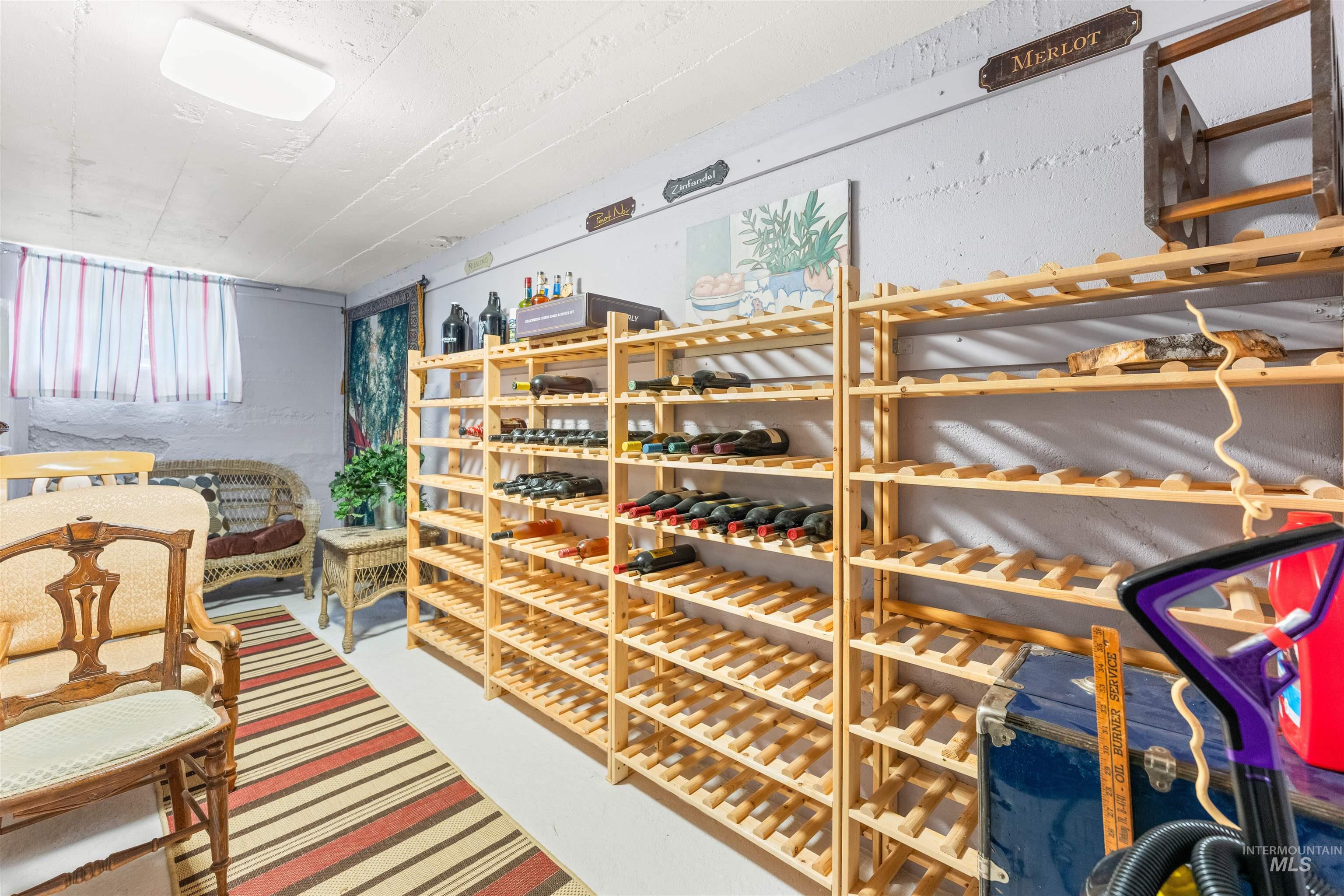 View of wine room
