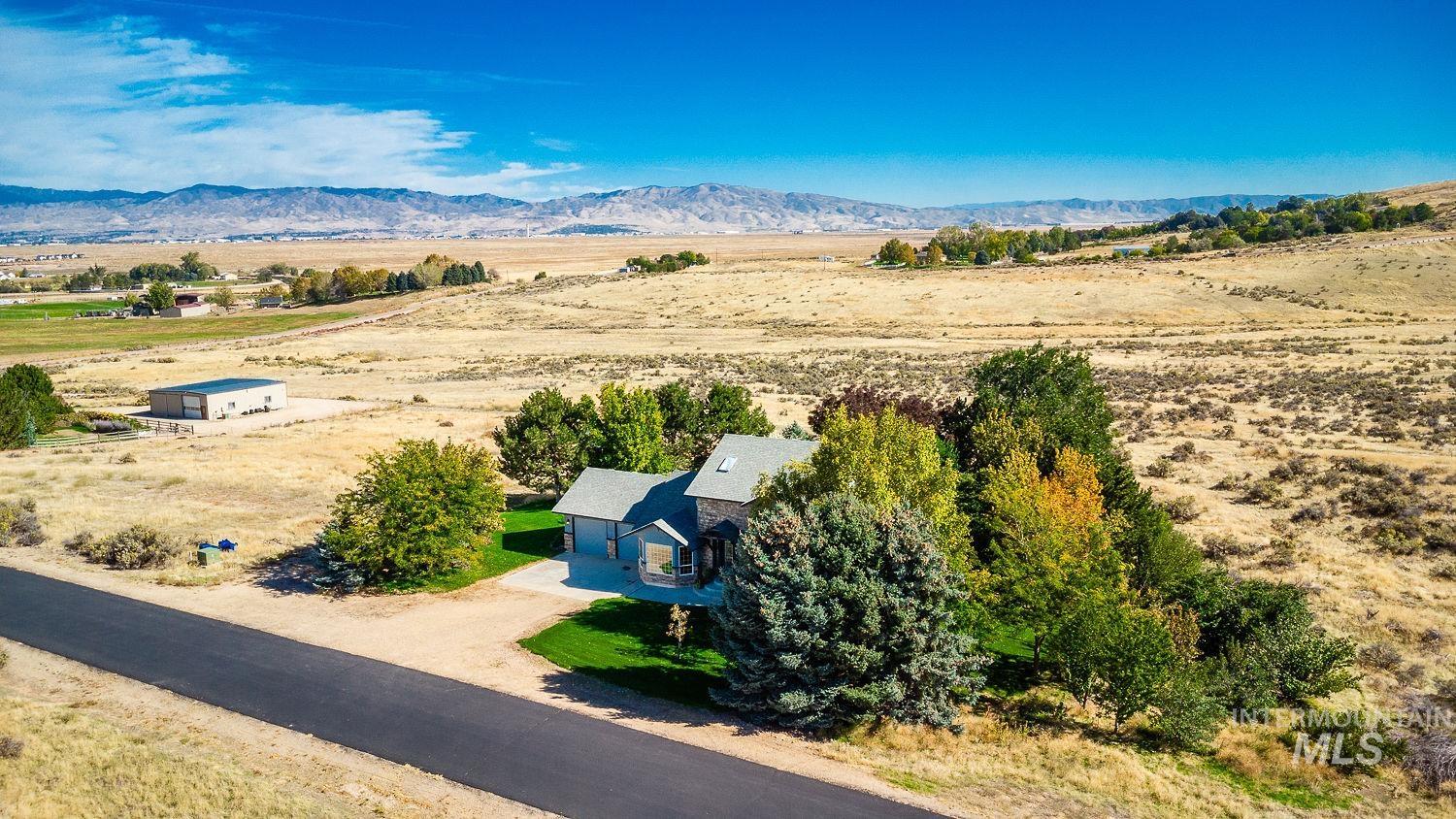 View of rural area with mountains