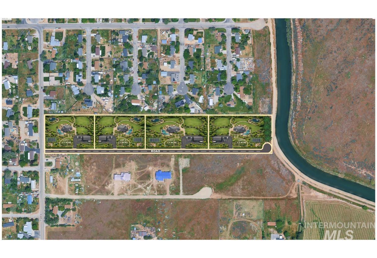 Aerial view of property's location