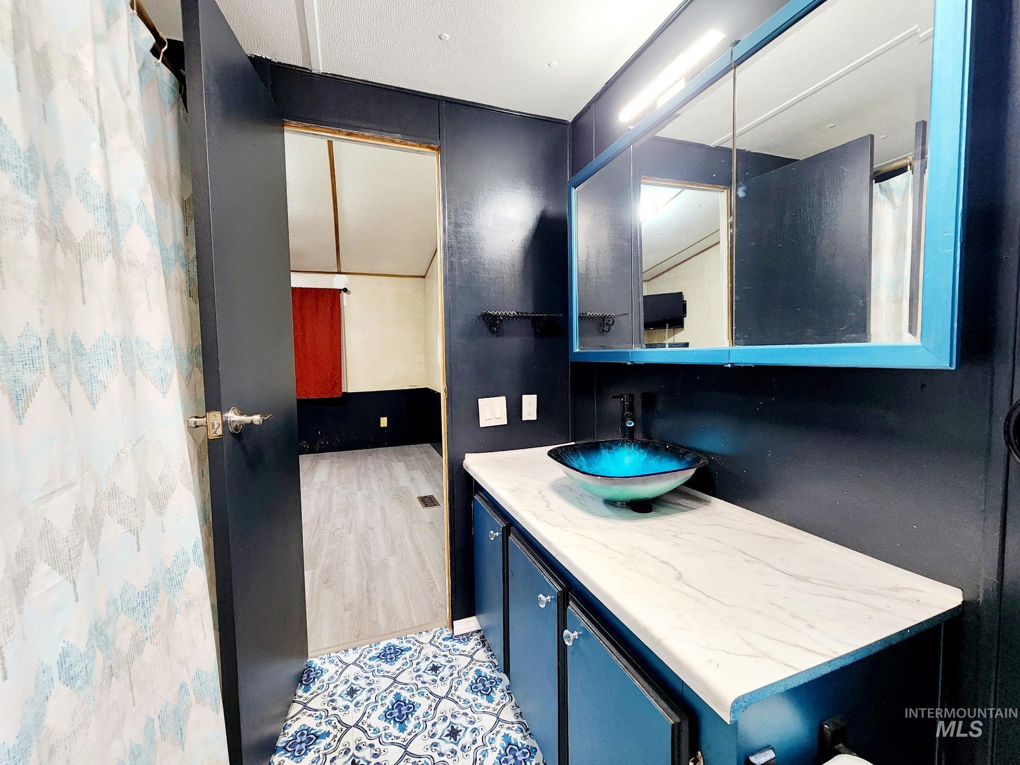 Full bathroom featuring vanity