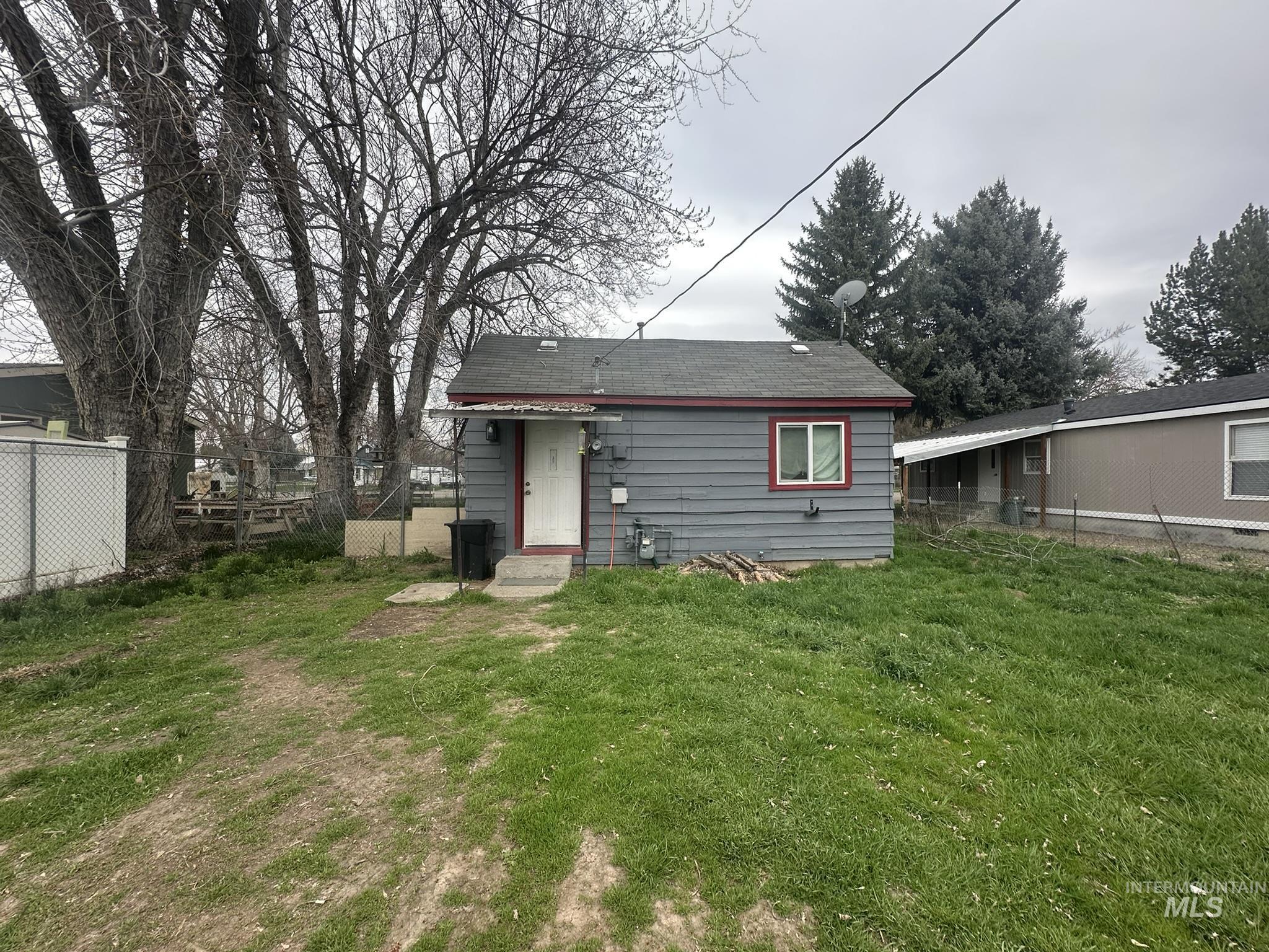 Back of property