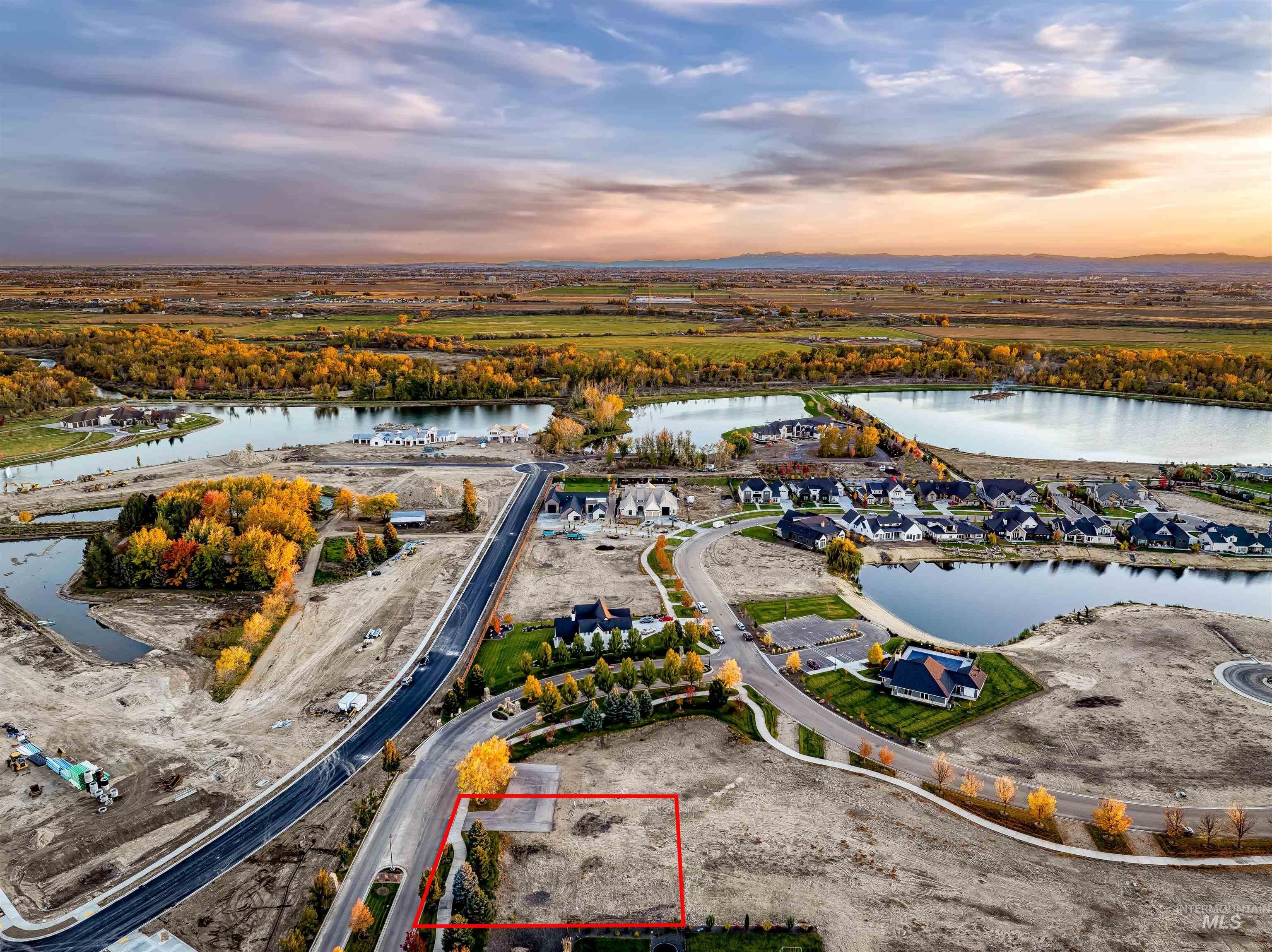 Drone / aerial view of a nearby body of water