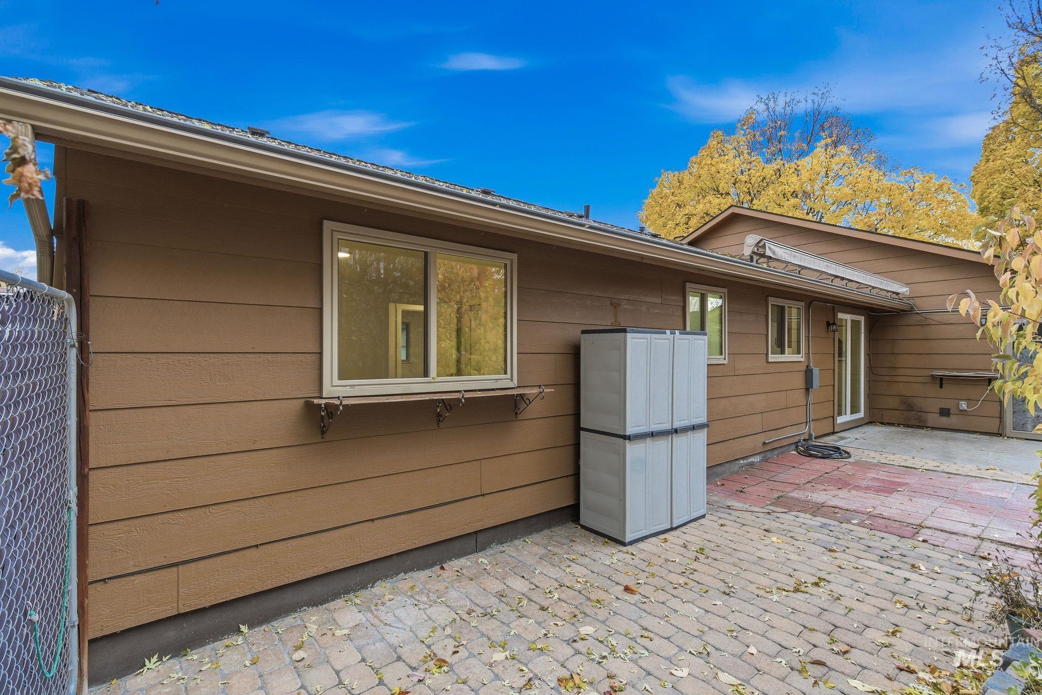 View of home's exterior featuring a patio