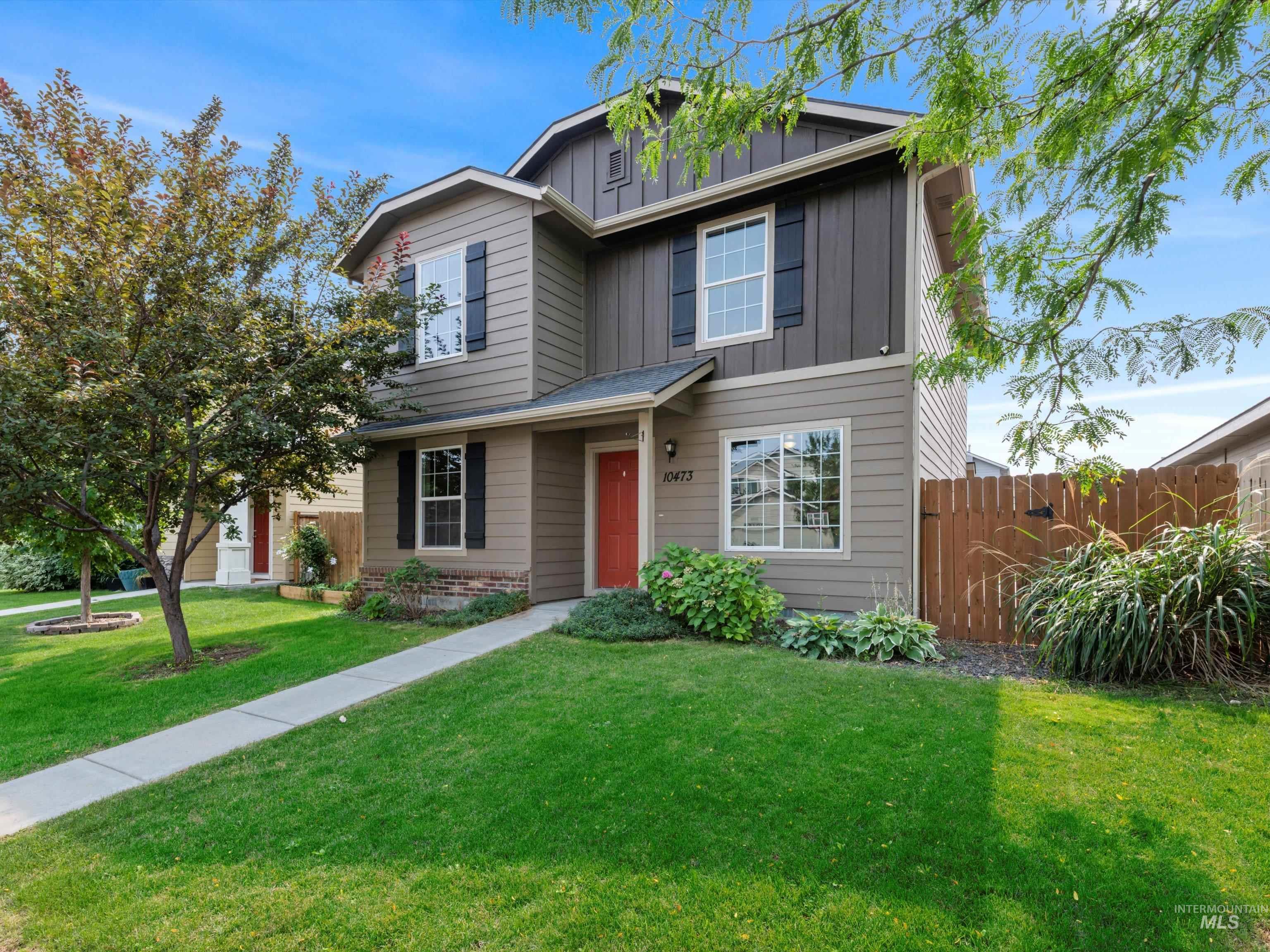 View of front of home featuring board and batten siding