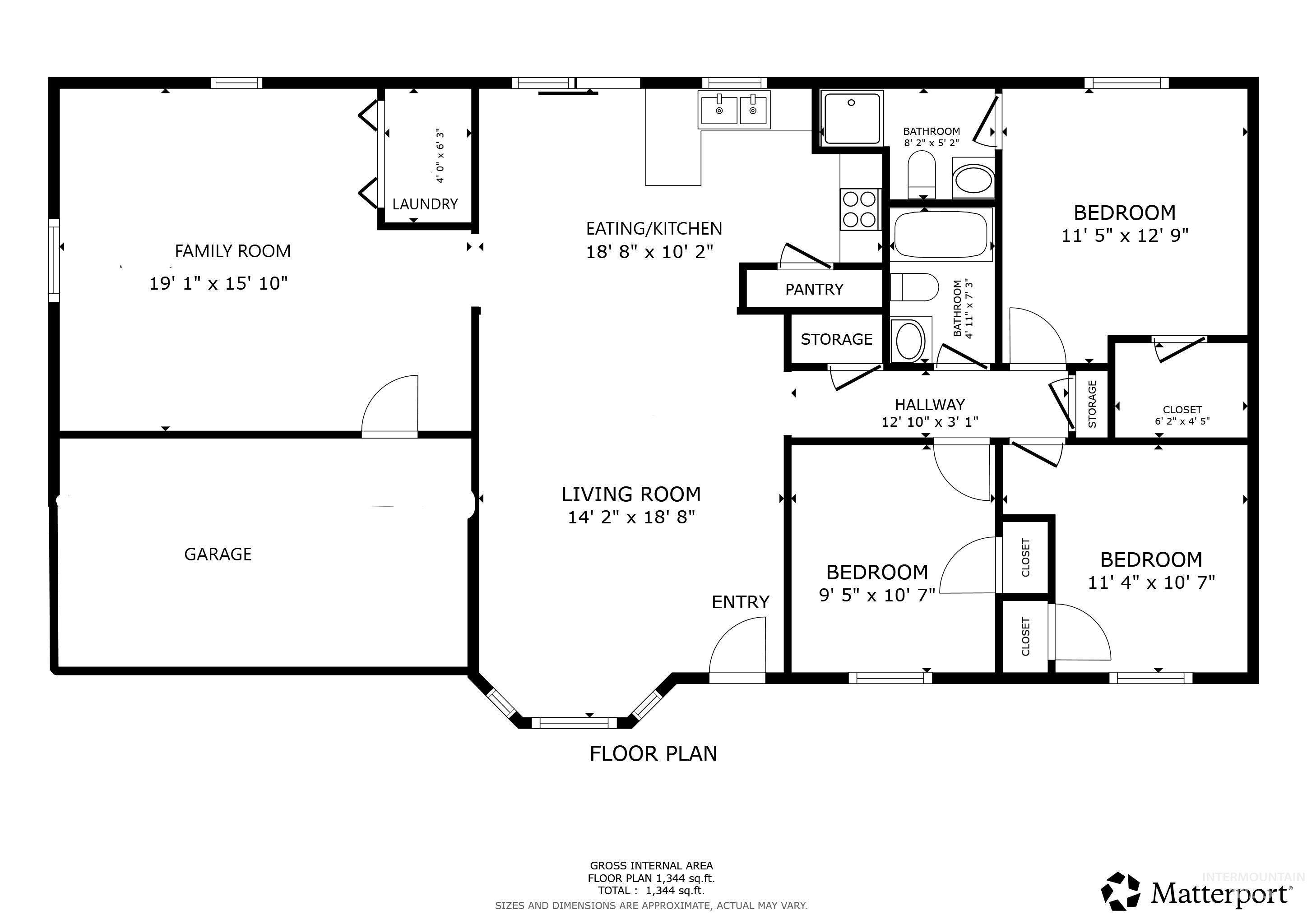 View of floor plan / room layout