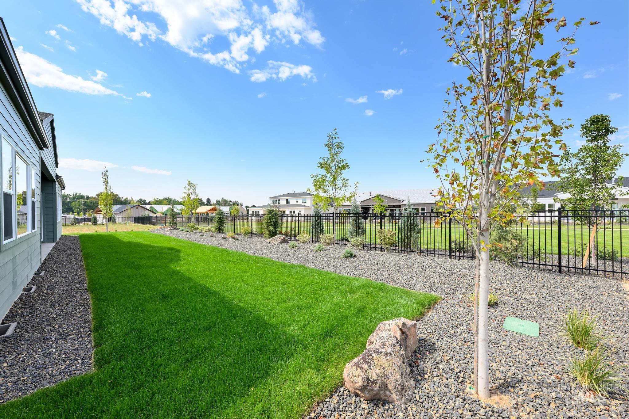 View of yard with a residential view