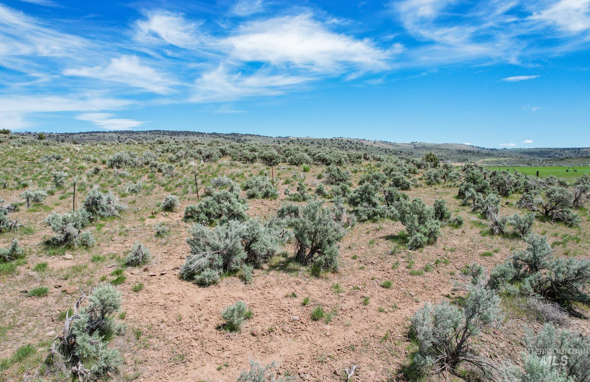View of mountain background with rural landscape