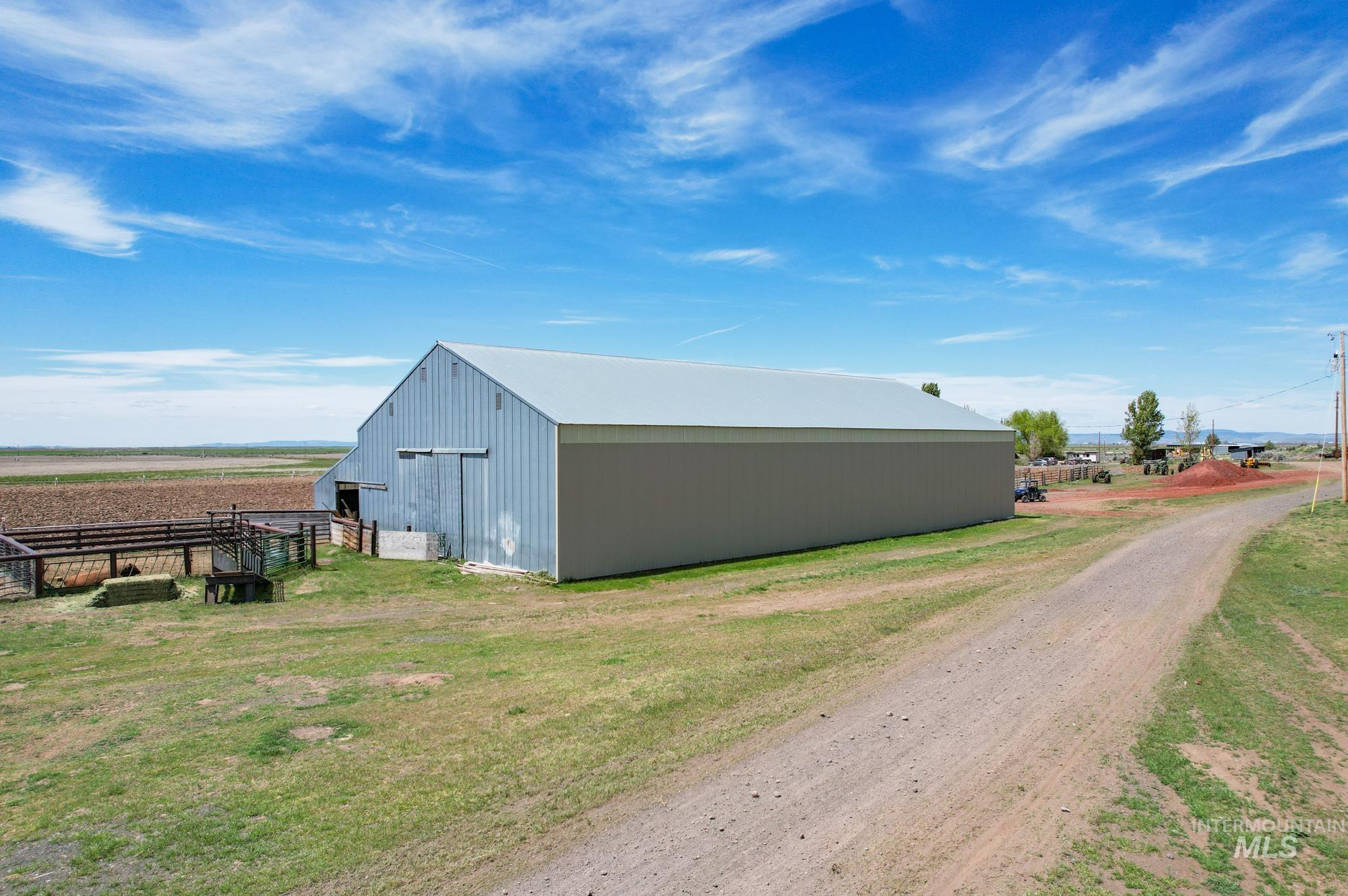 View of pole building