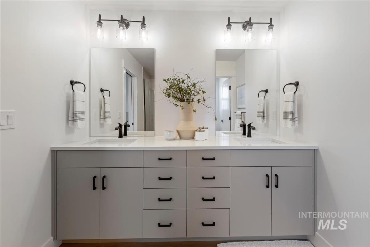 Bathroom with double vanity