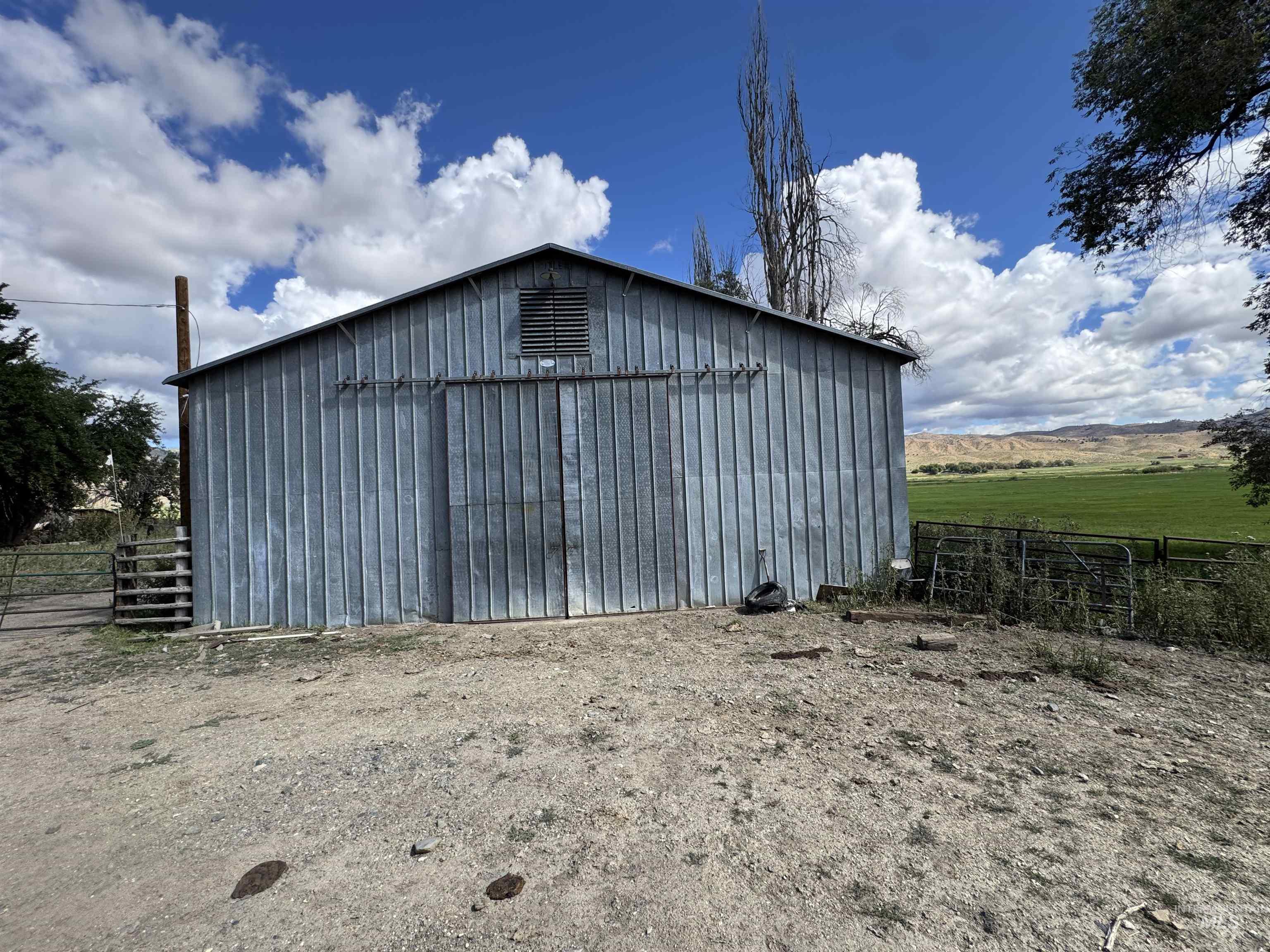 View of pole building