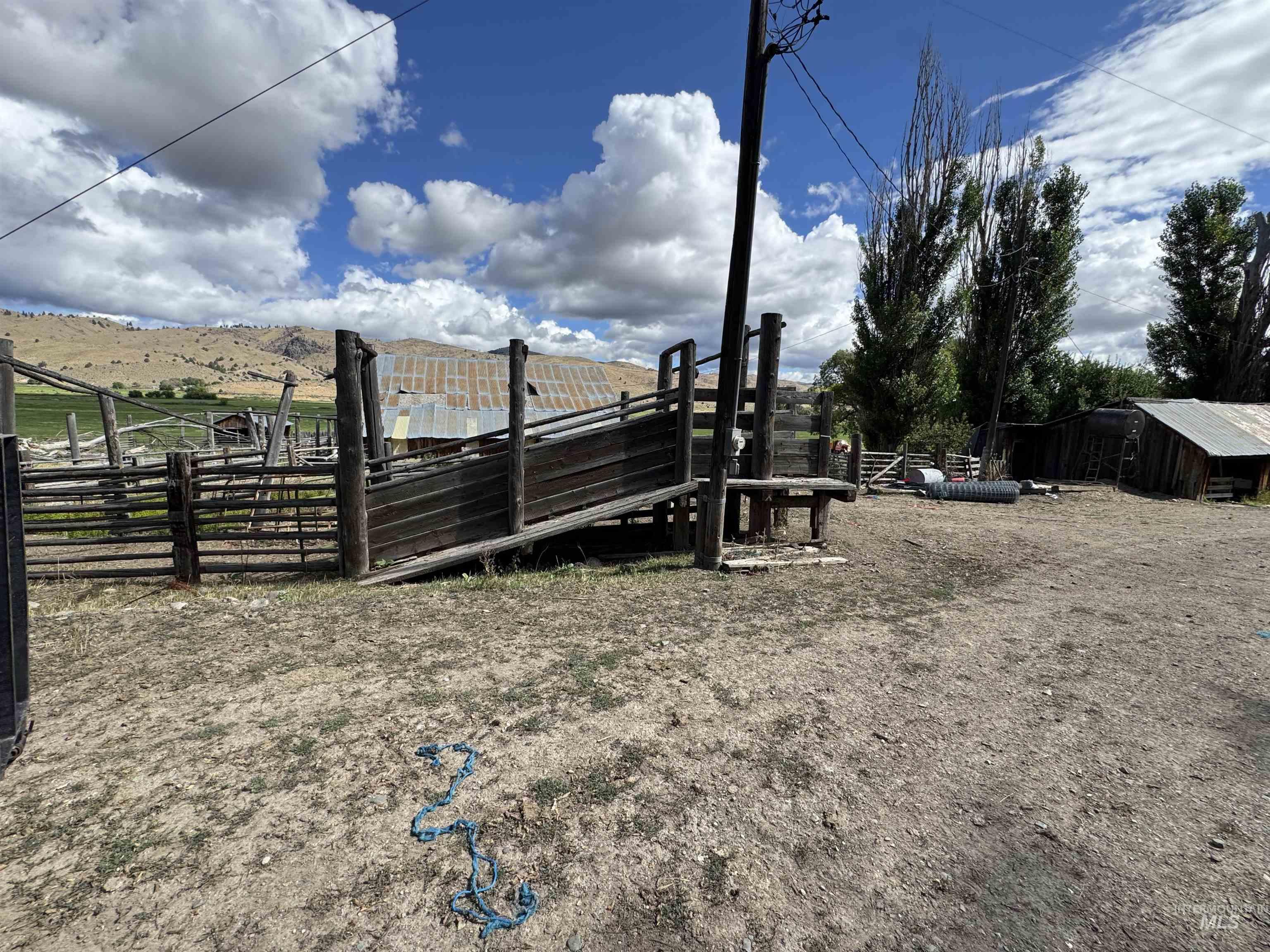View of yard with an outdoor structure