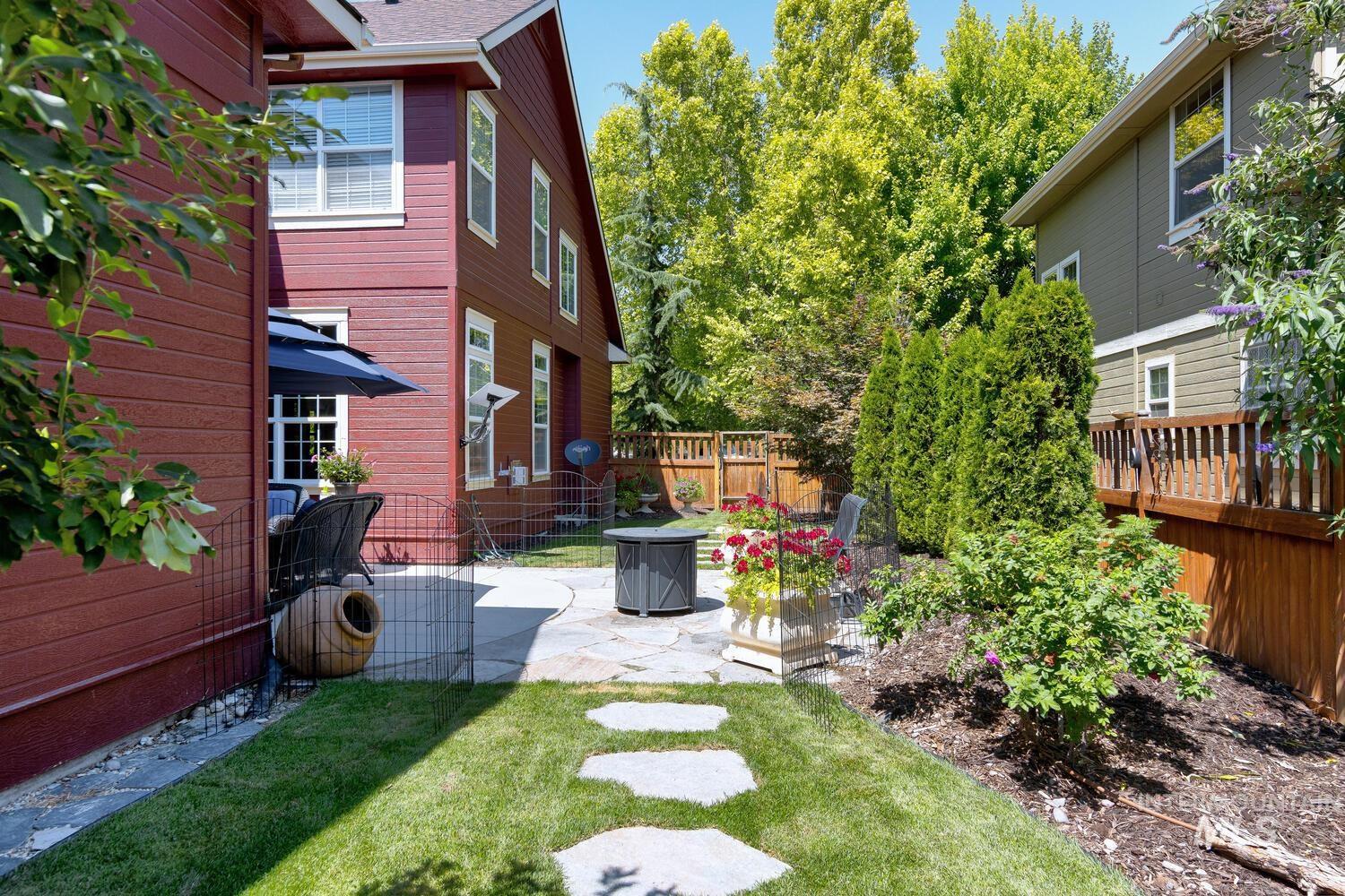 View of yard with a patio