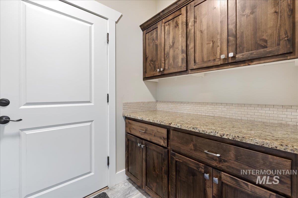 View of laundry area