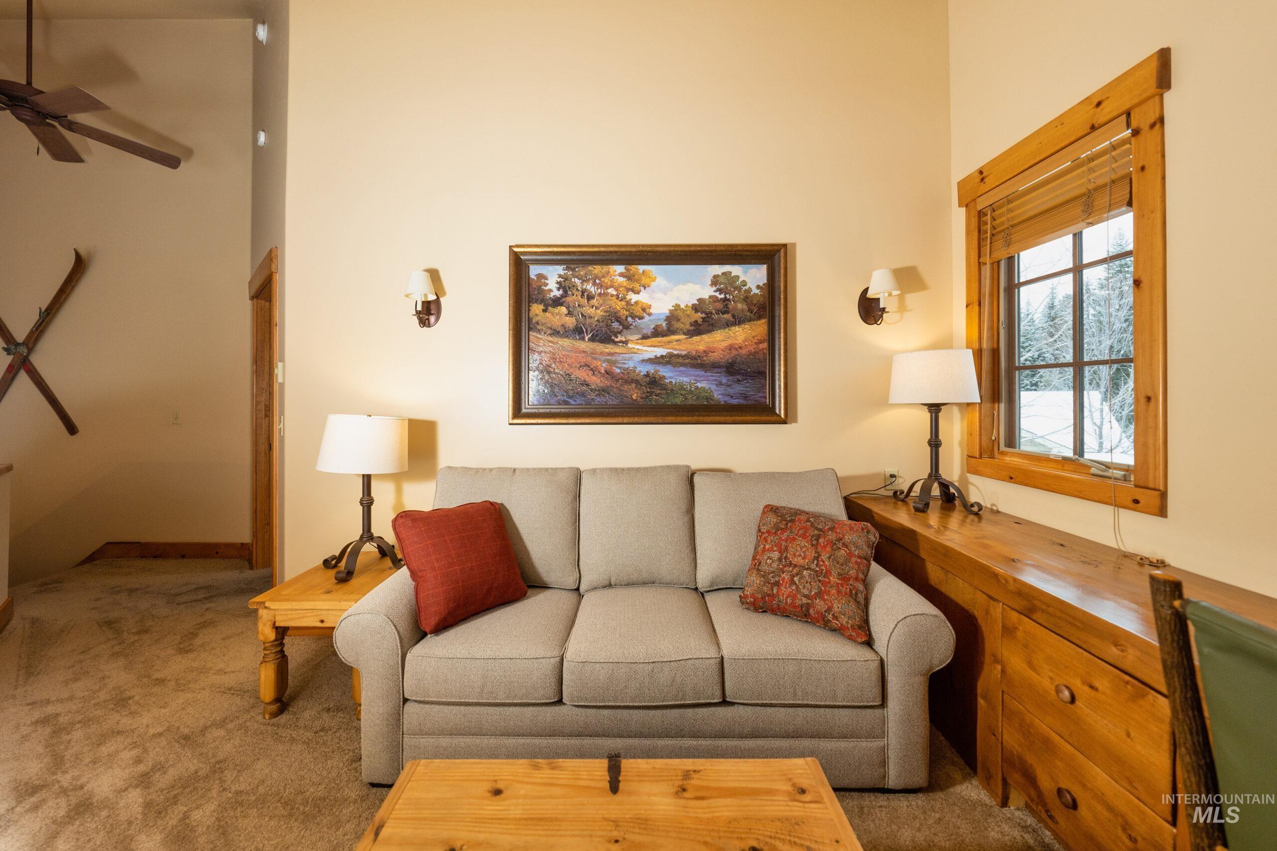 Loft with pullout sleeper couch