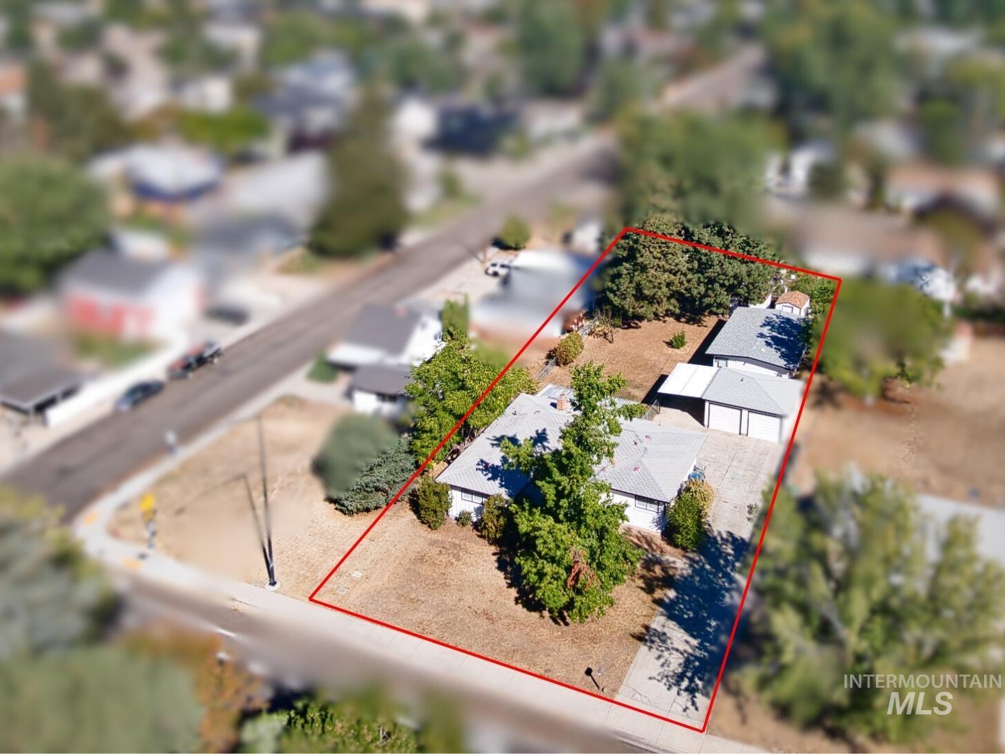 View of property location with property boundaries highlighted