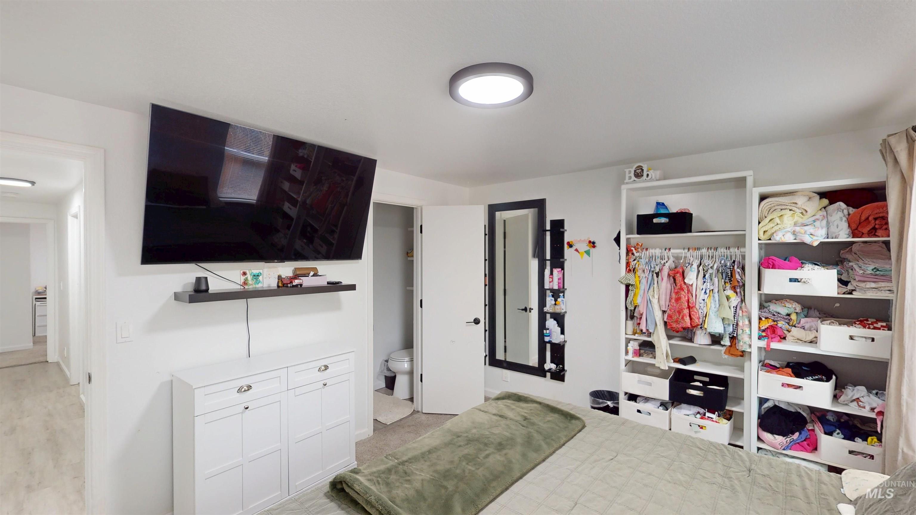 Bedroom with a closet