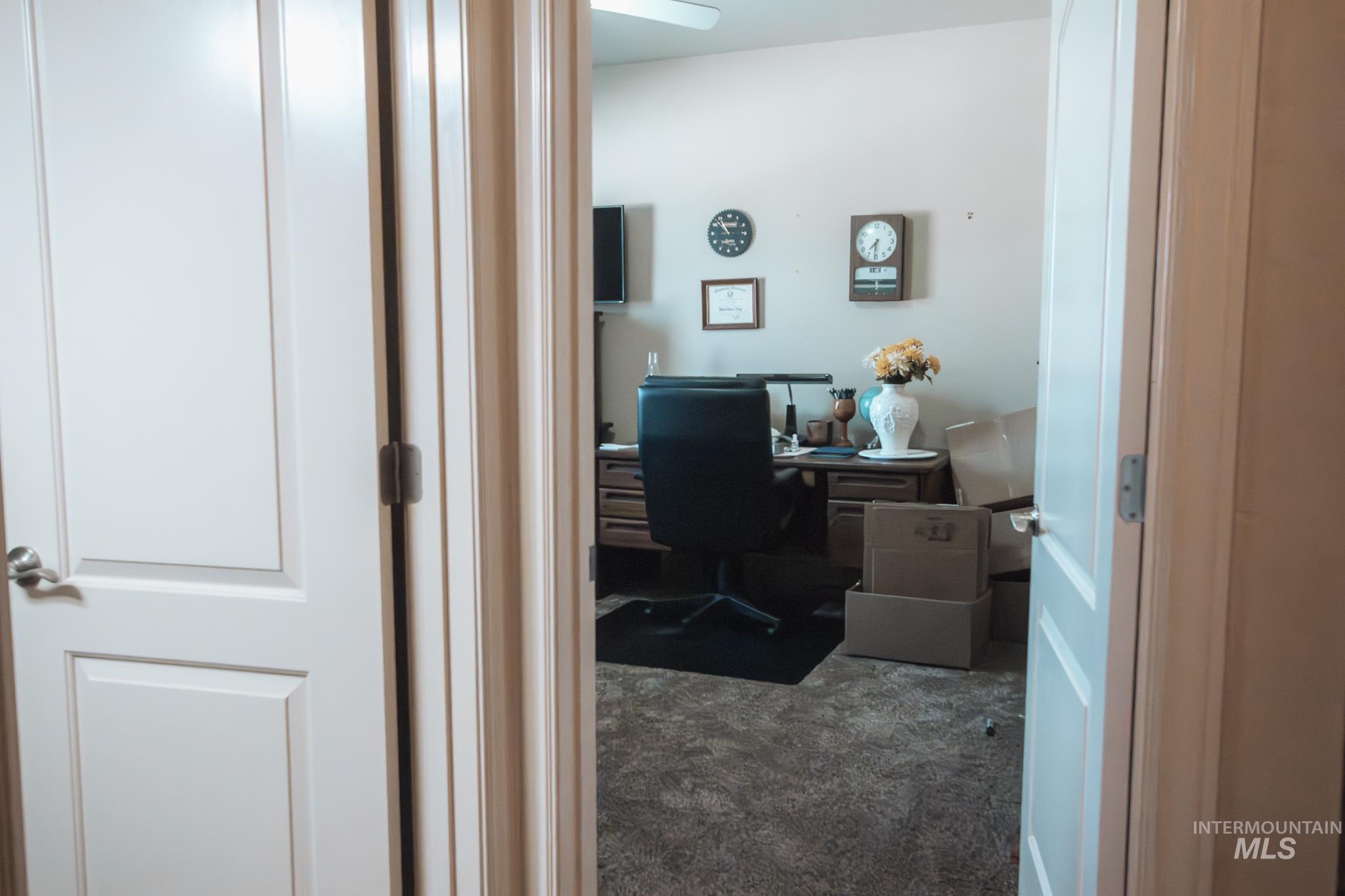 Office area with carpet