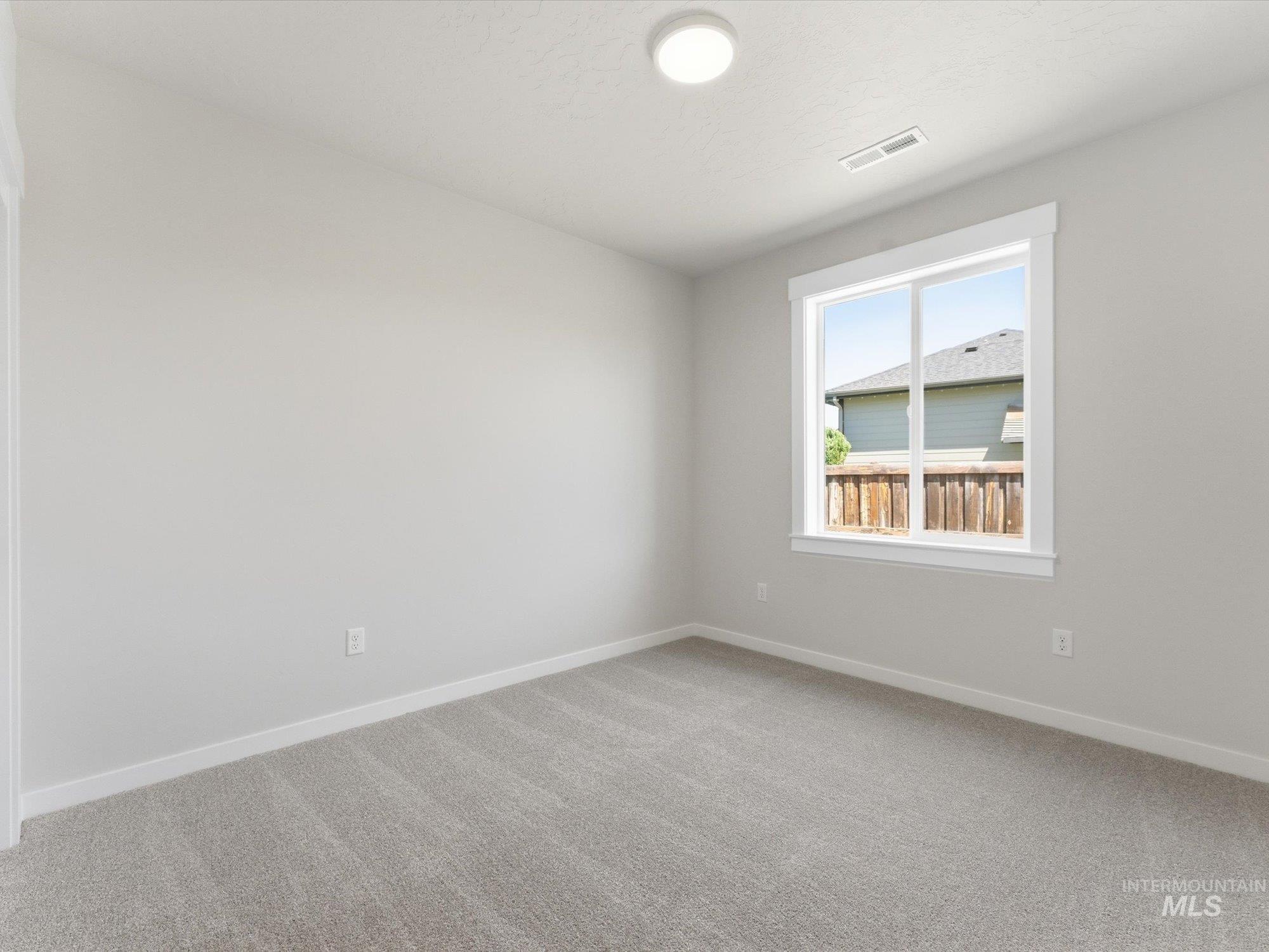 Neutral gray carpet flooring