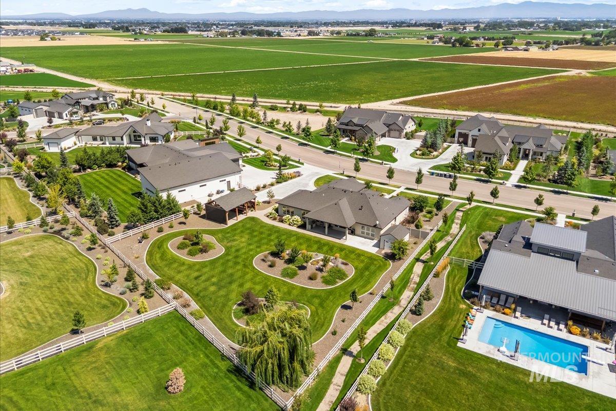 View of property location with nearby suburban area and a mountain backdrop