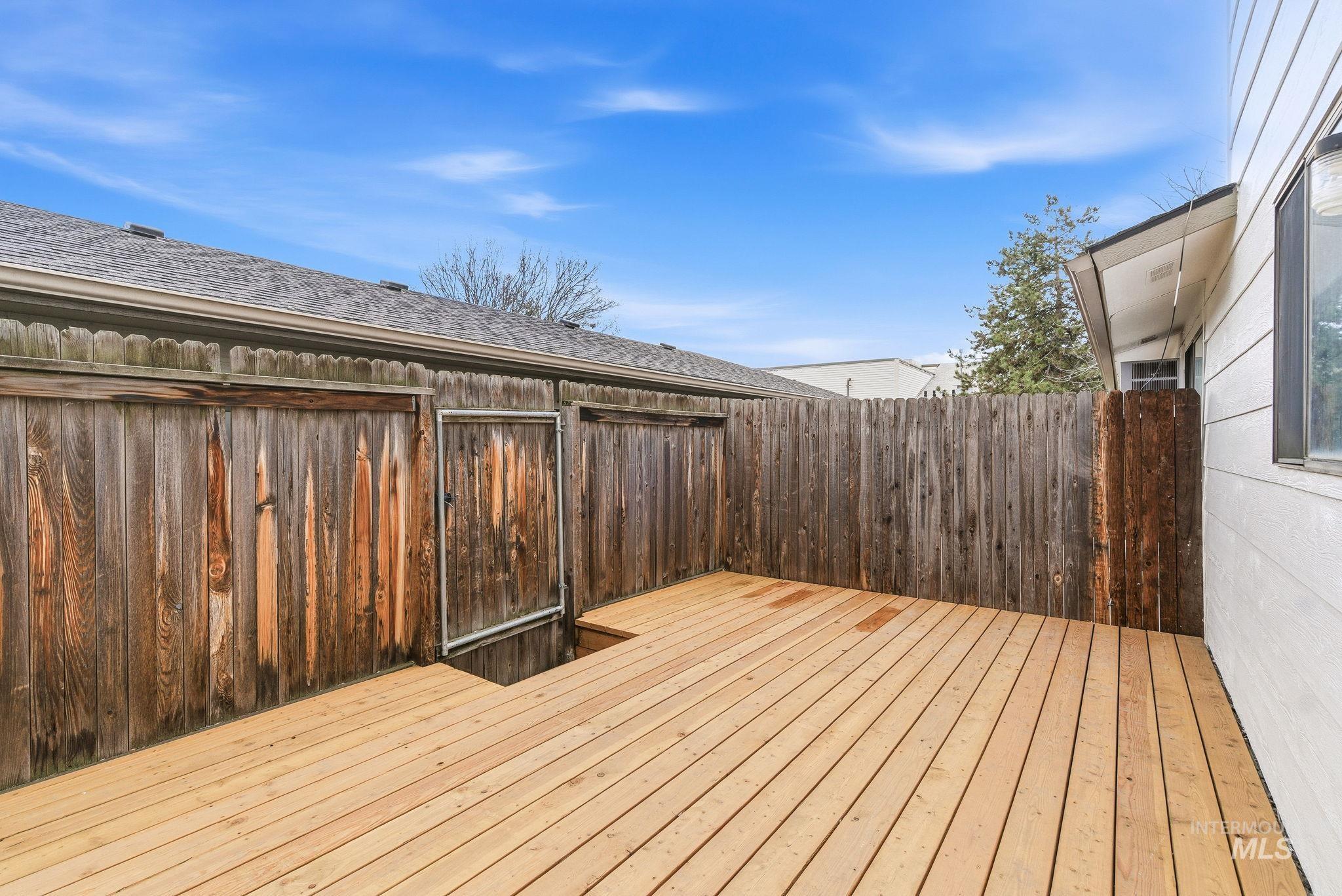 View of deck