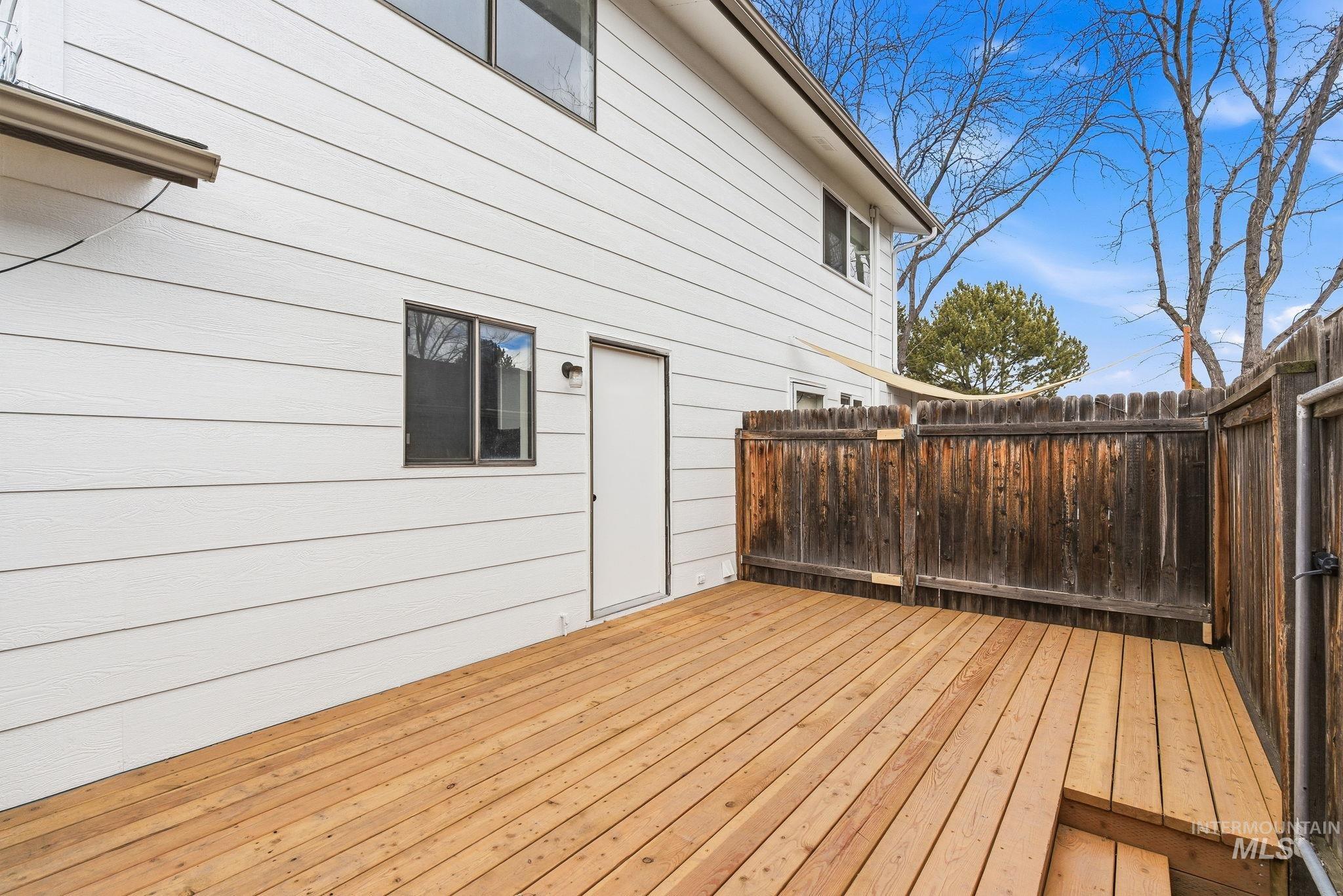 View of deck