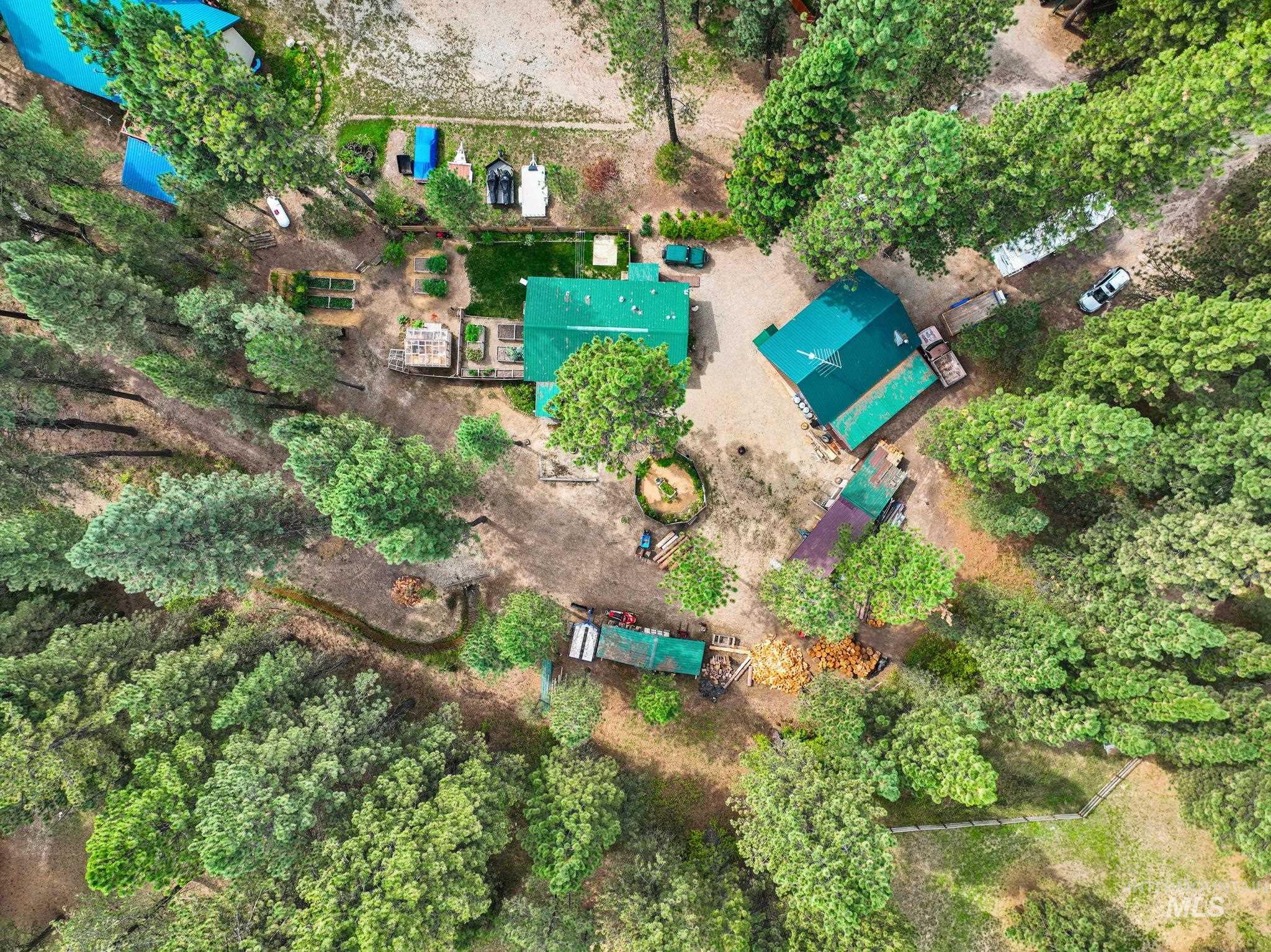 Aerial view of property's location