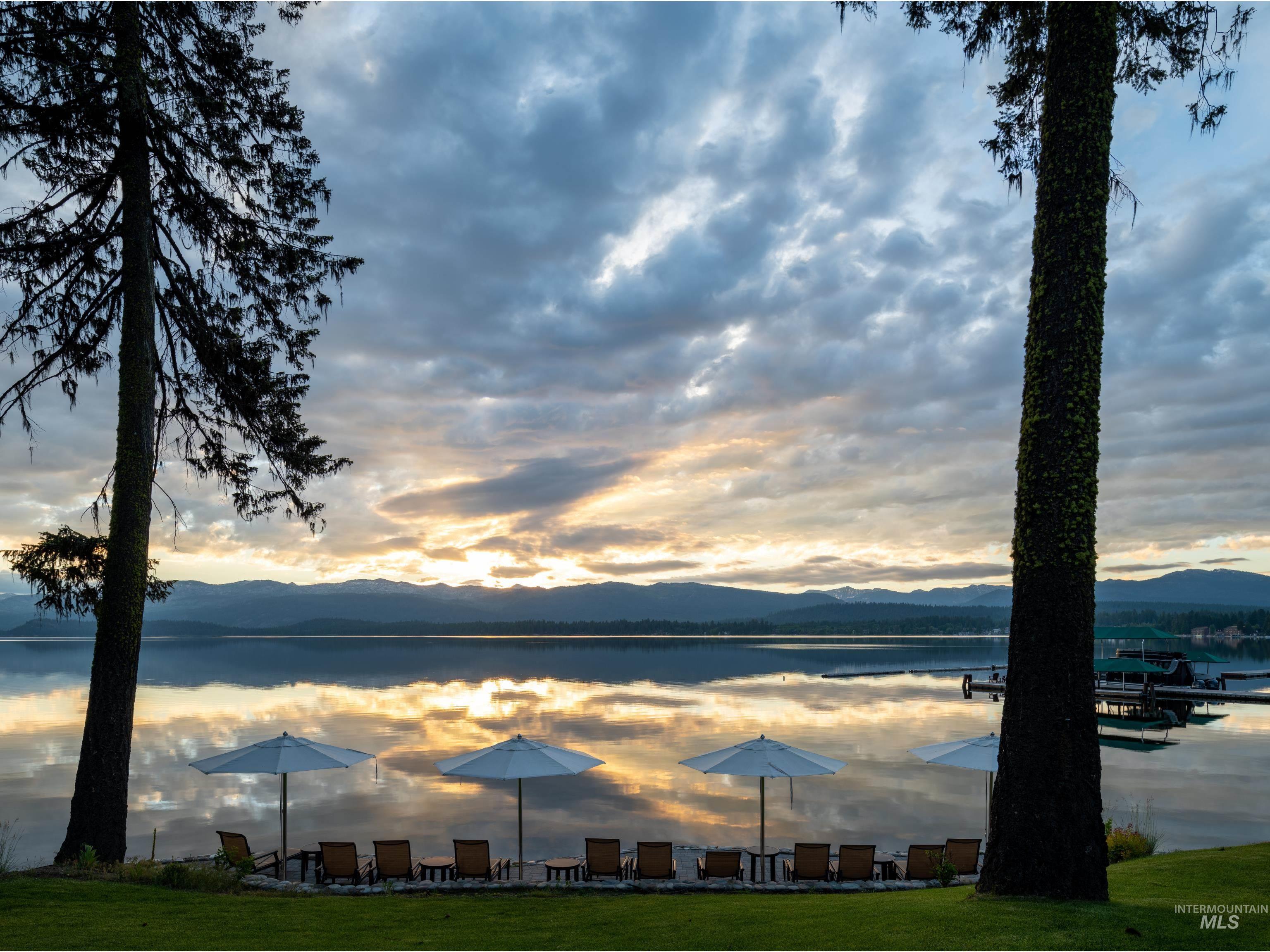 Water view featuring mountains
