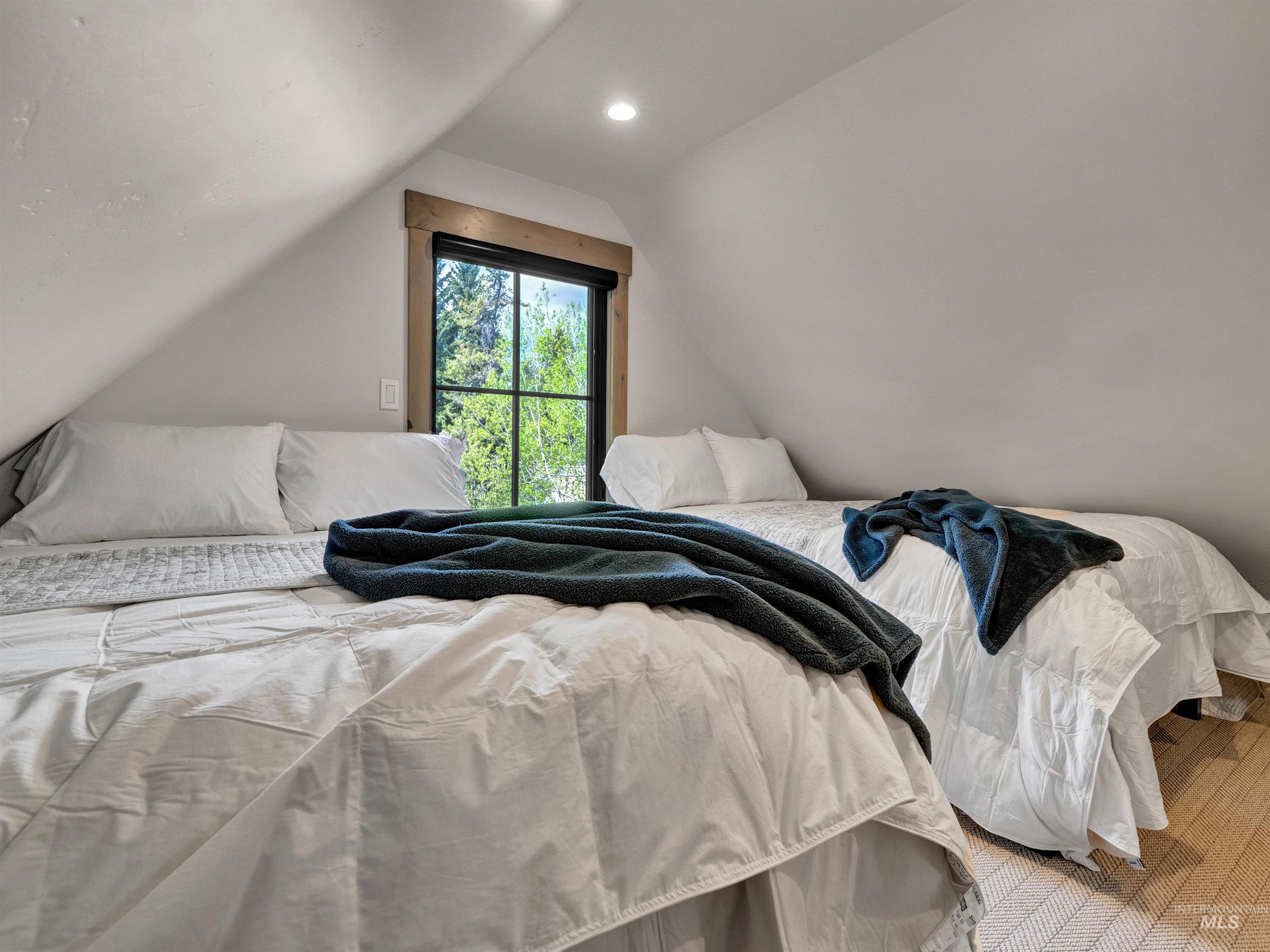 Bedroom with recessed lighting