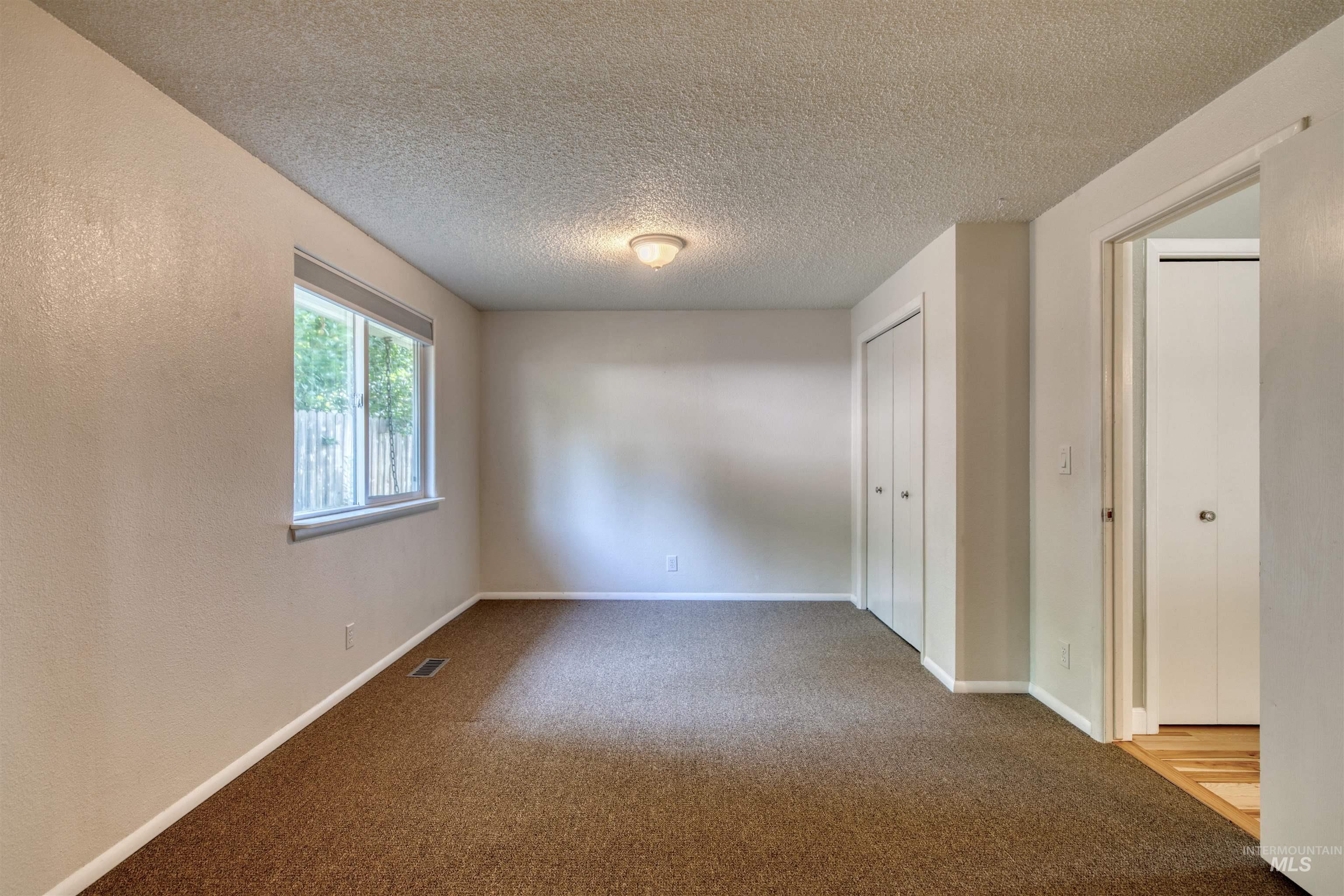 comfortable quiet room in the back corner of the home.