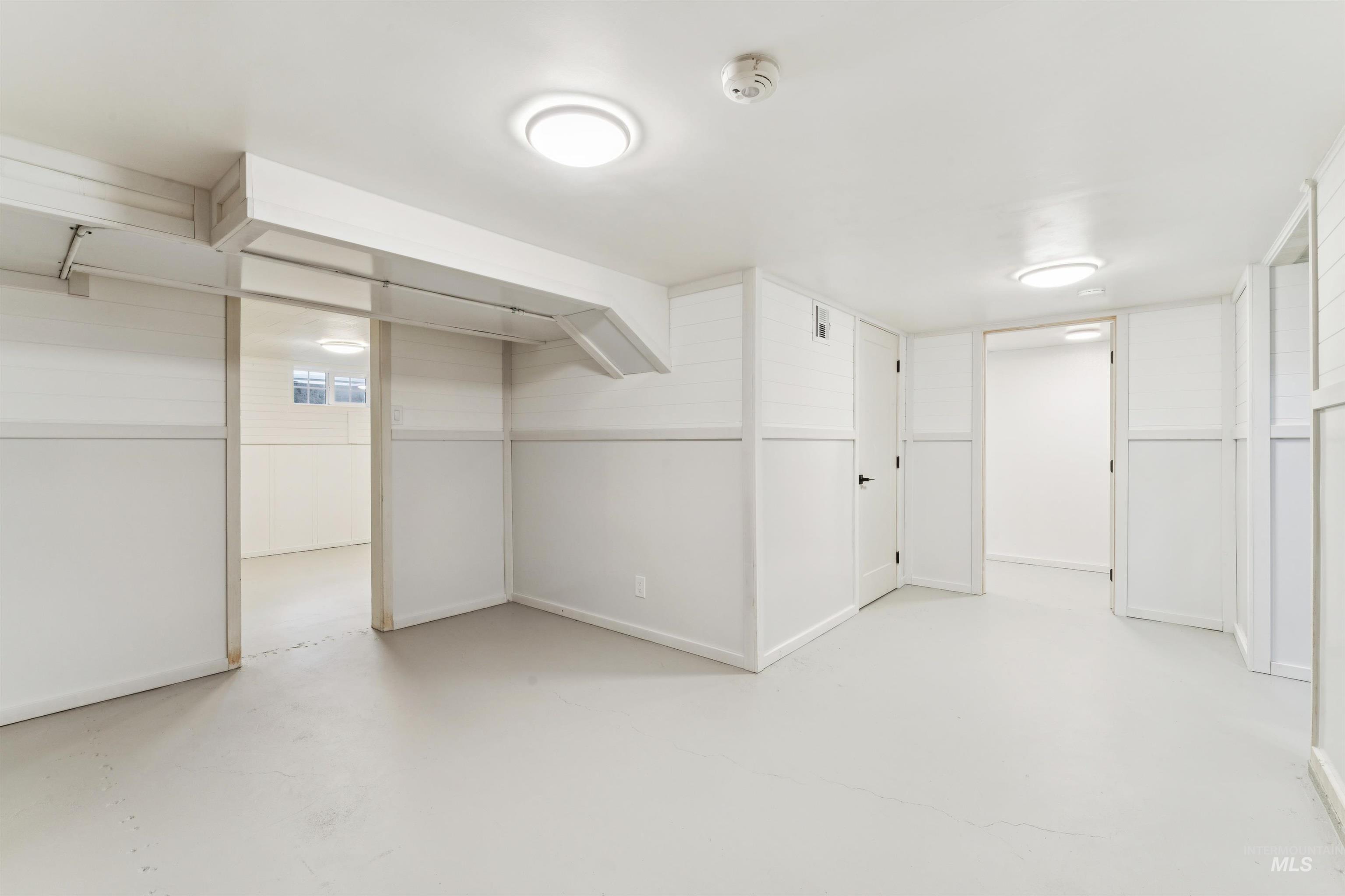 View of finished basement