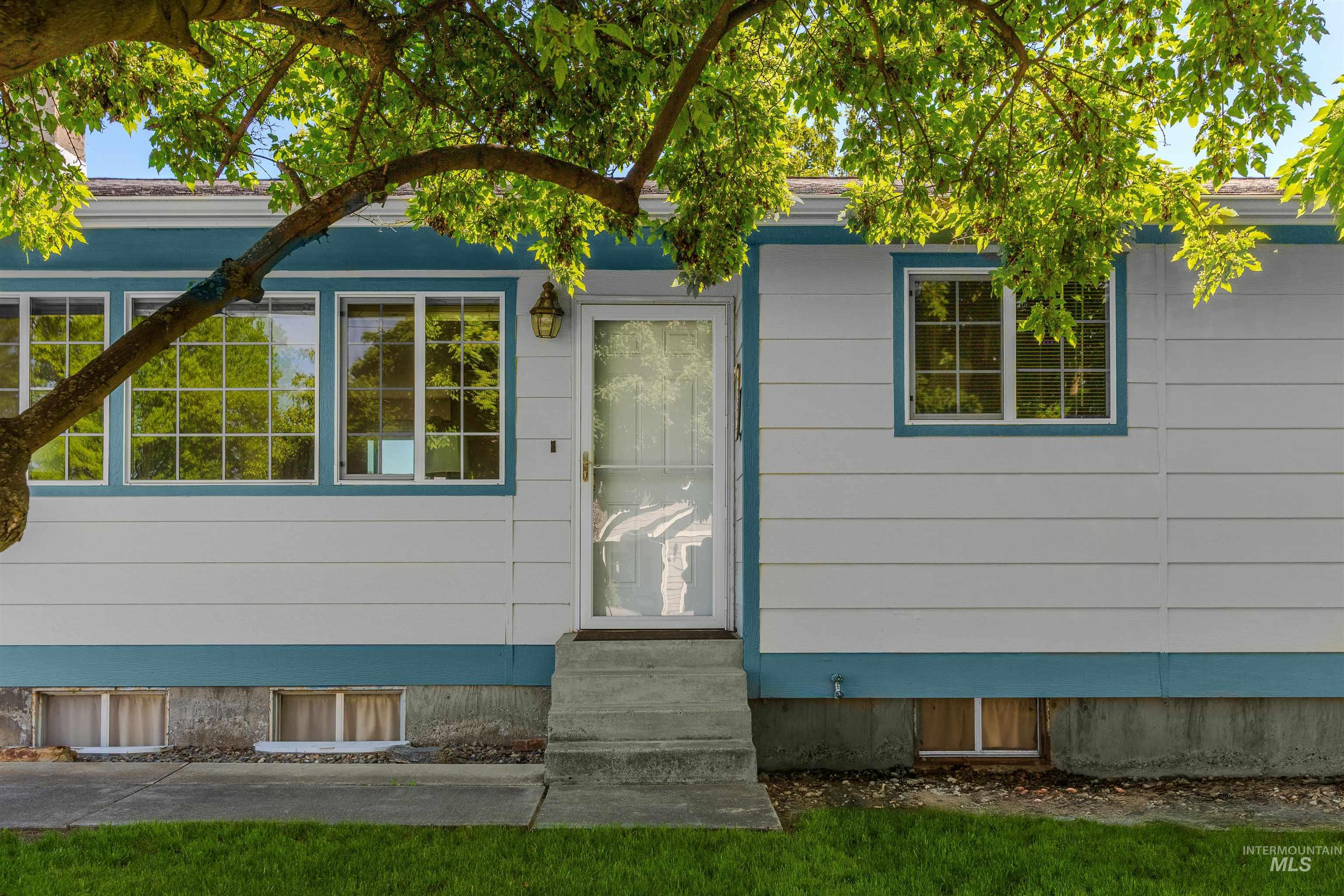 View of home's exterior featuring entry steps