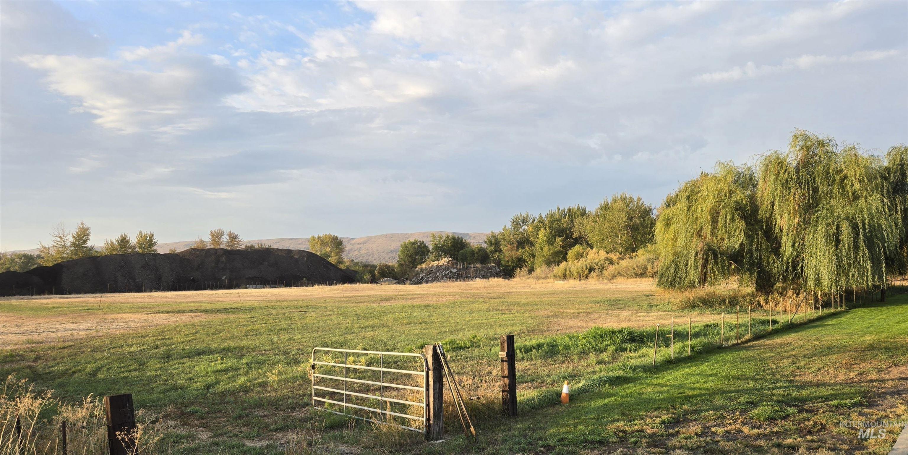 View of yard featuring a view of countryside