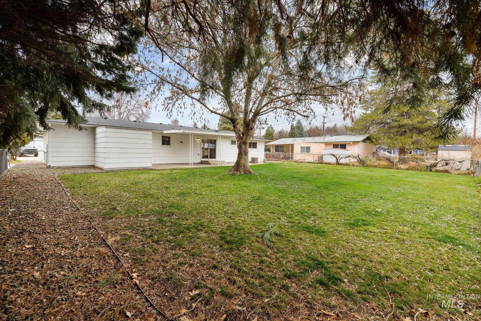 Back of house with a patio and a fenced backyard