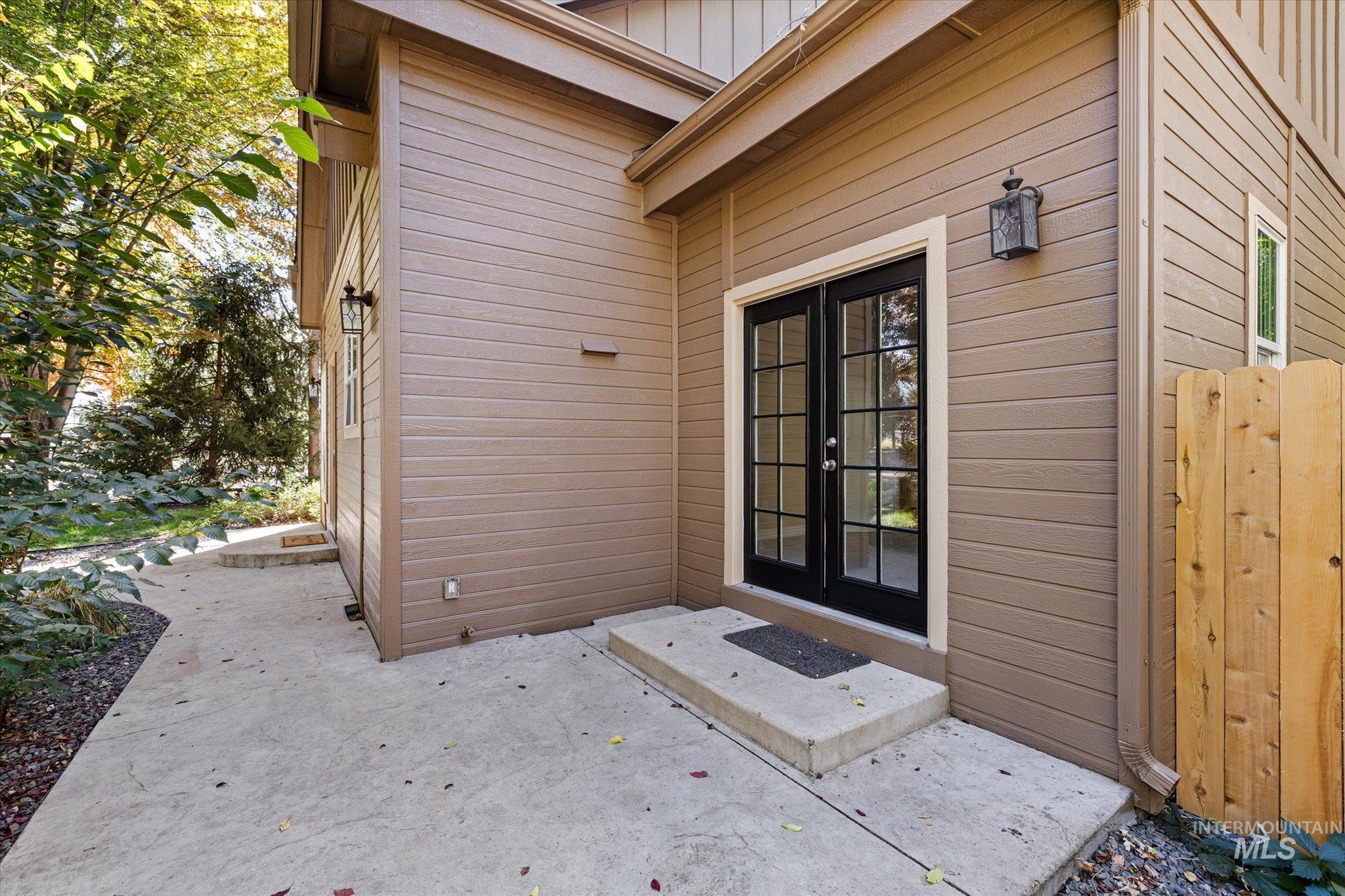 View of exterior entry