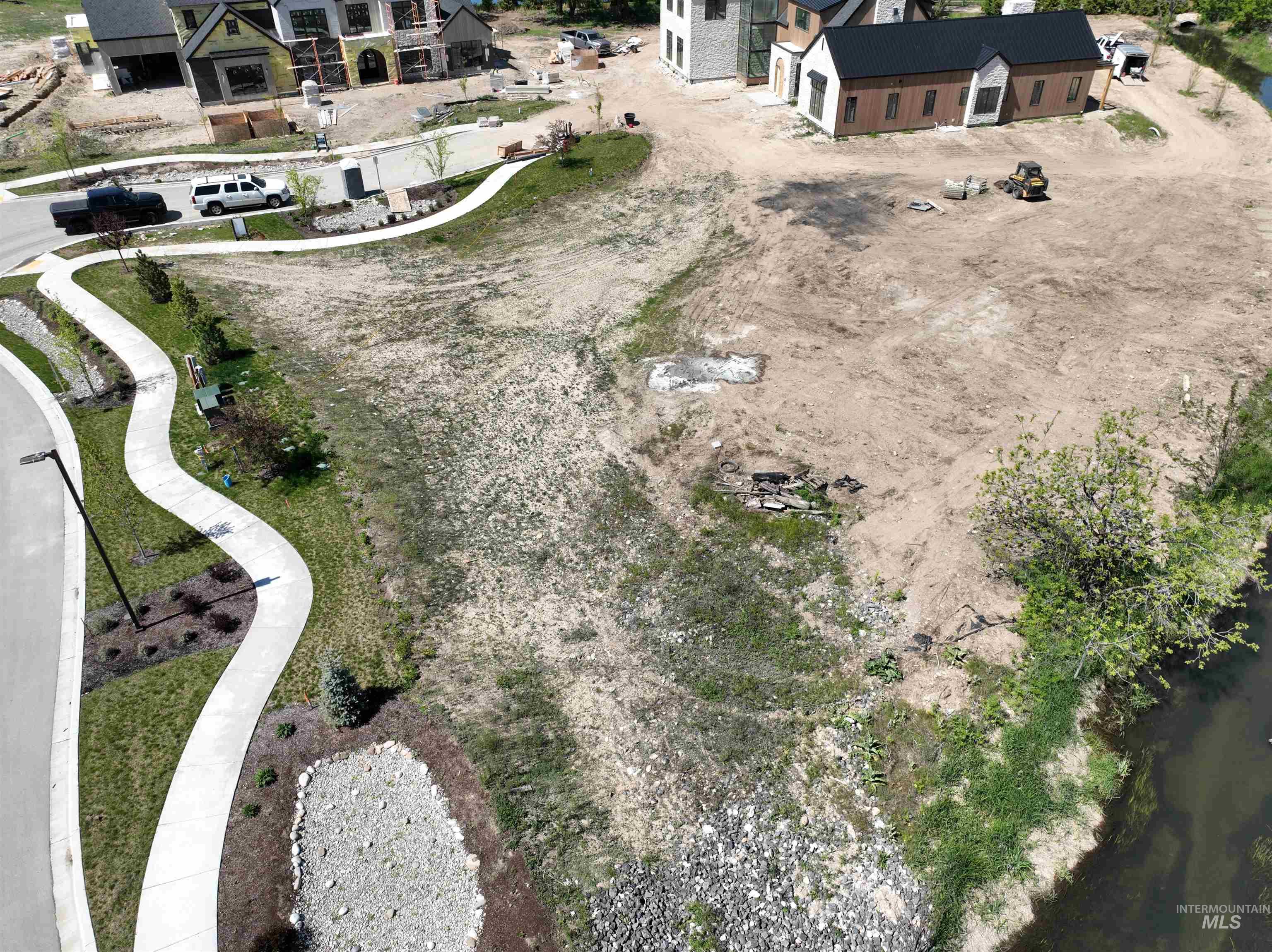 Aerial view of property and surrounding area