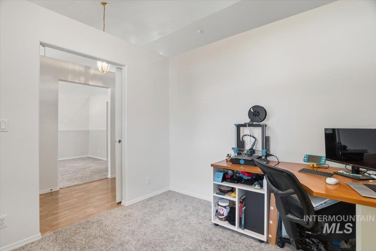 Option for office, den, dining space or recreation room.