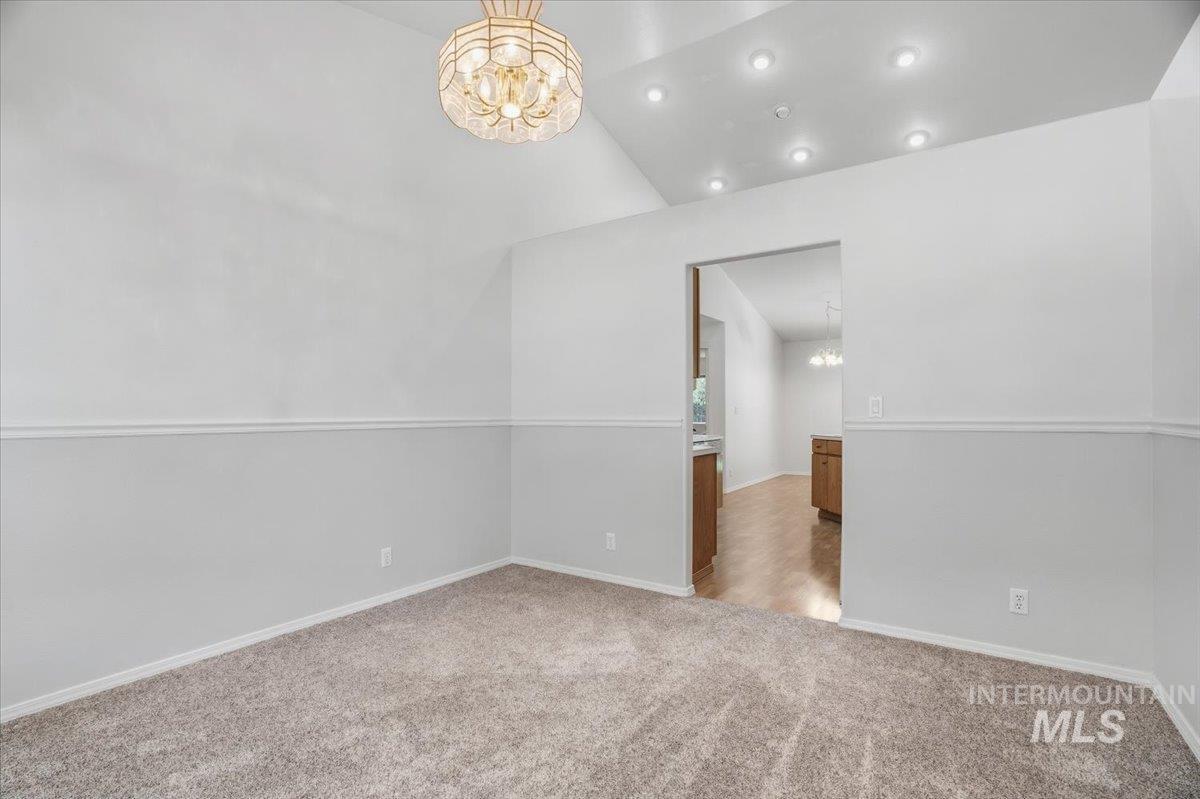 Option for office, den, dining space or recreation room.