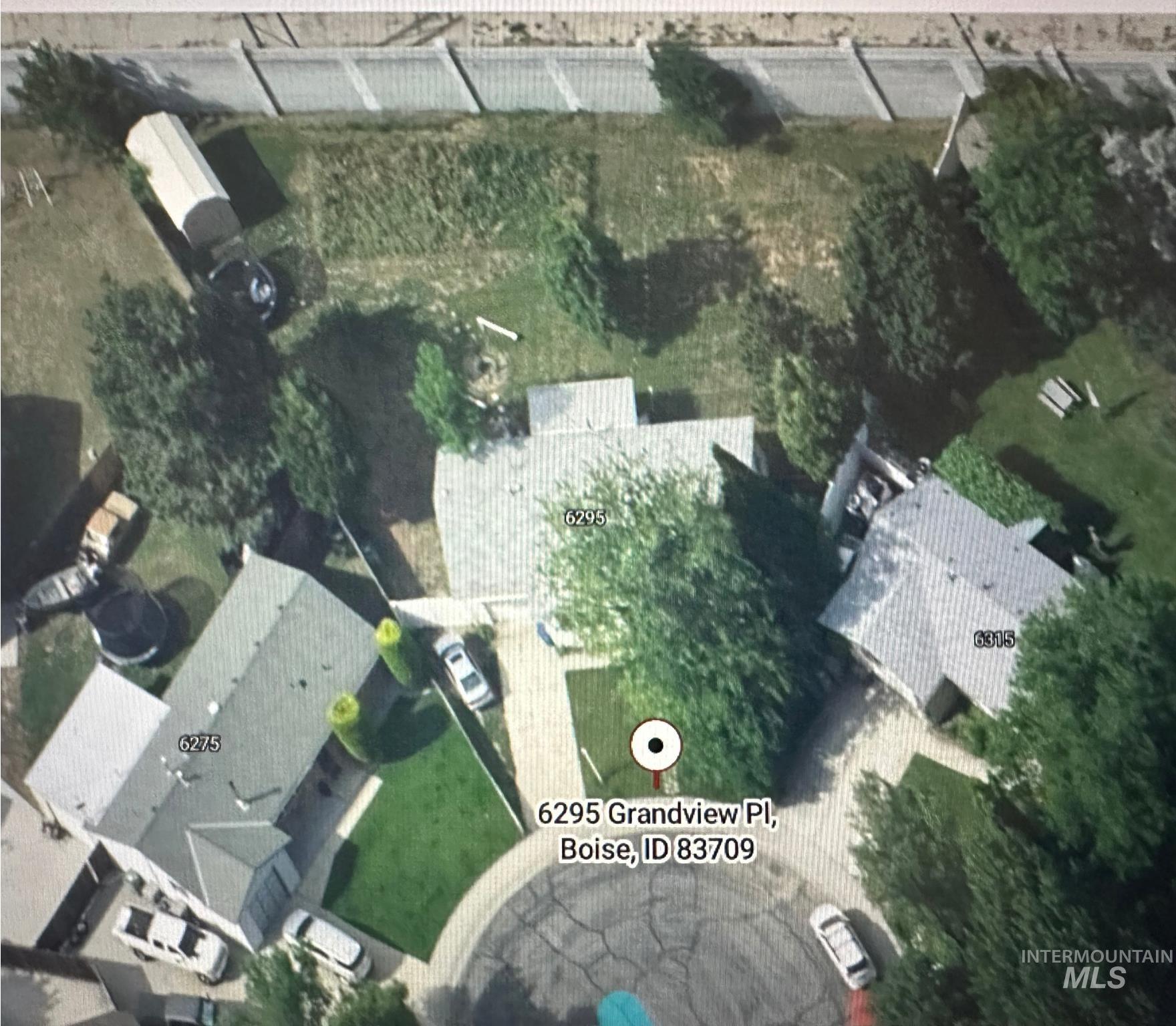 Aerial view of property's location