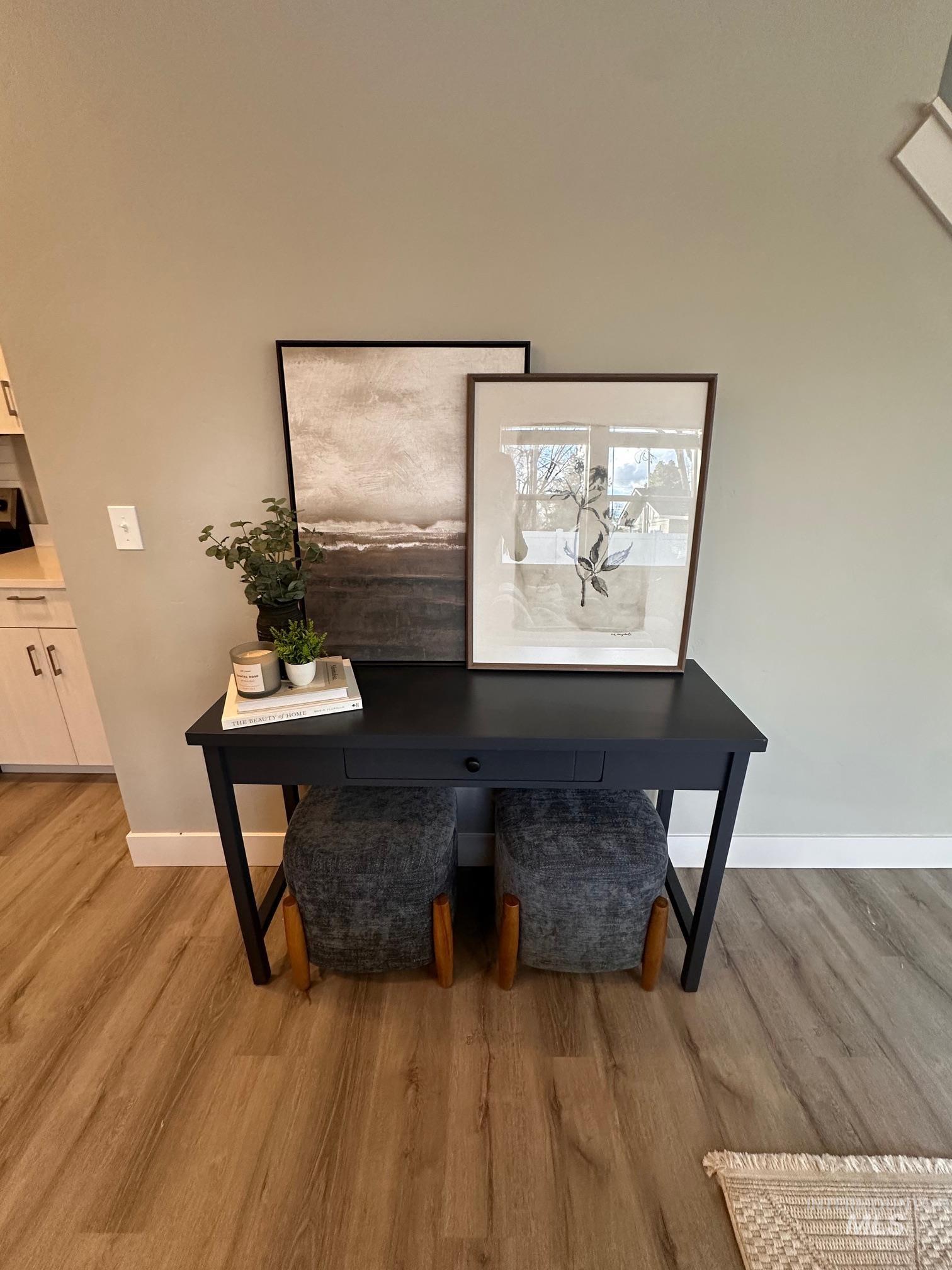 Detailed view of wood finished floors