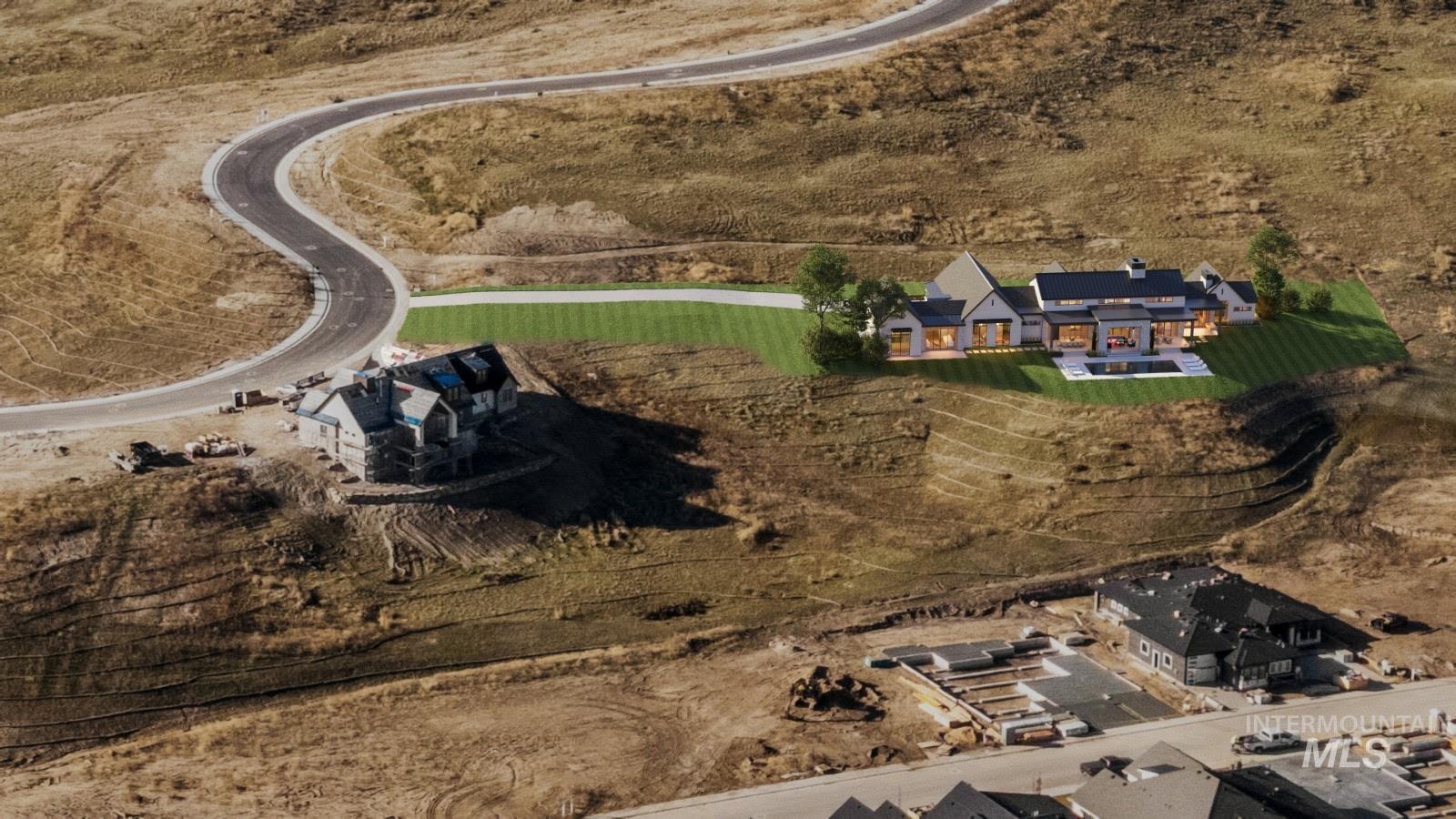 Aerial view of property's location featuring rural landscape photo similar