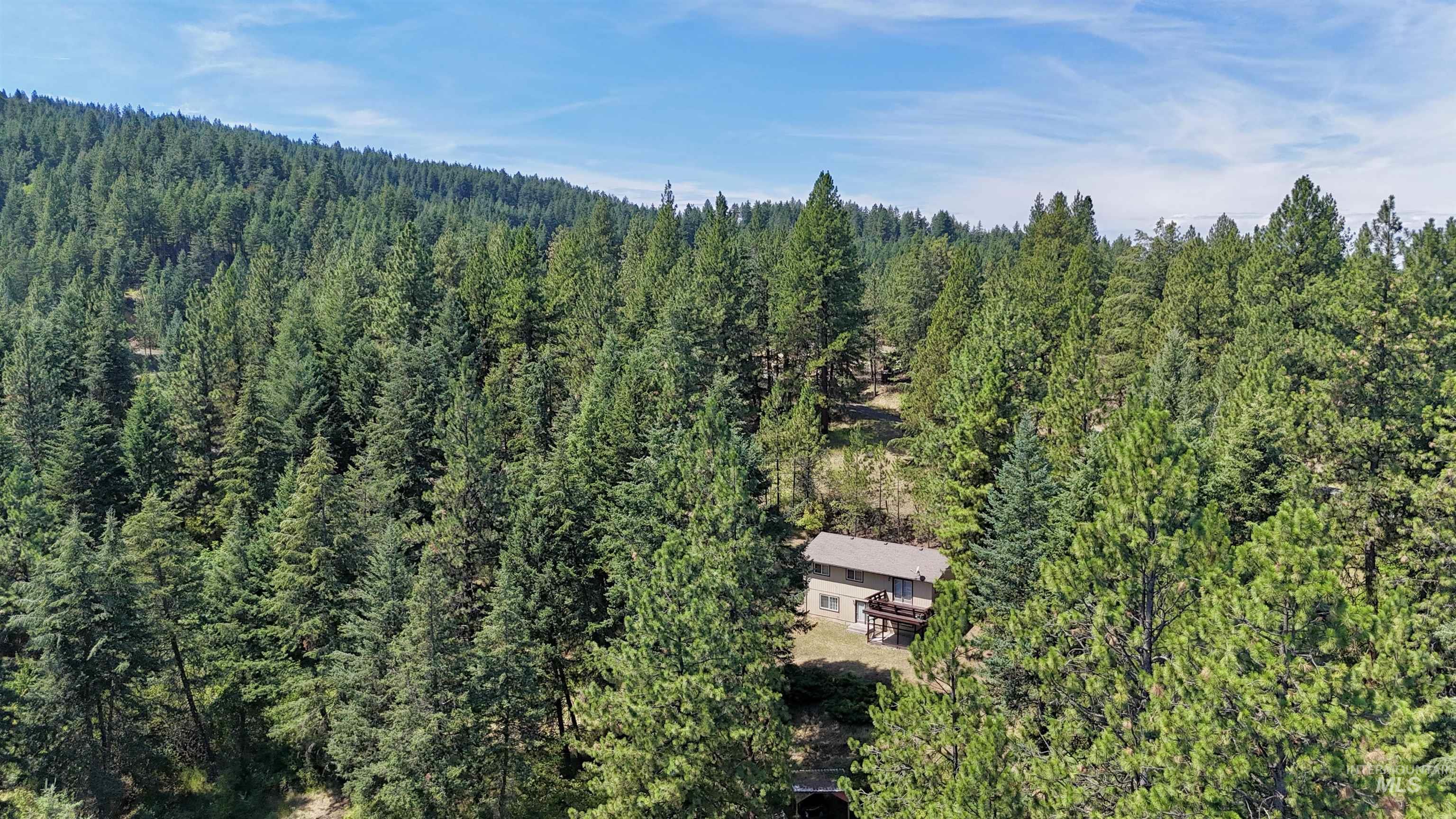 View of property location featuring a heavily wooded area