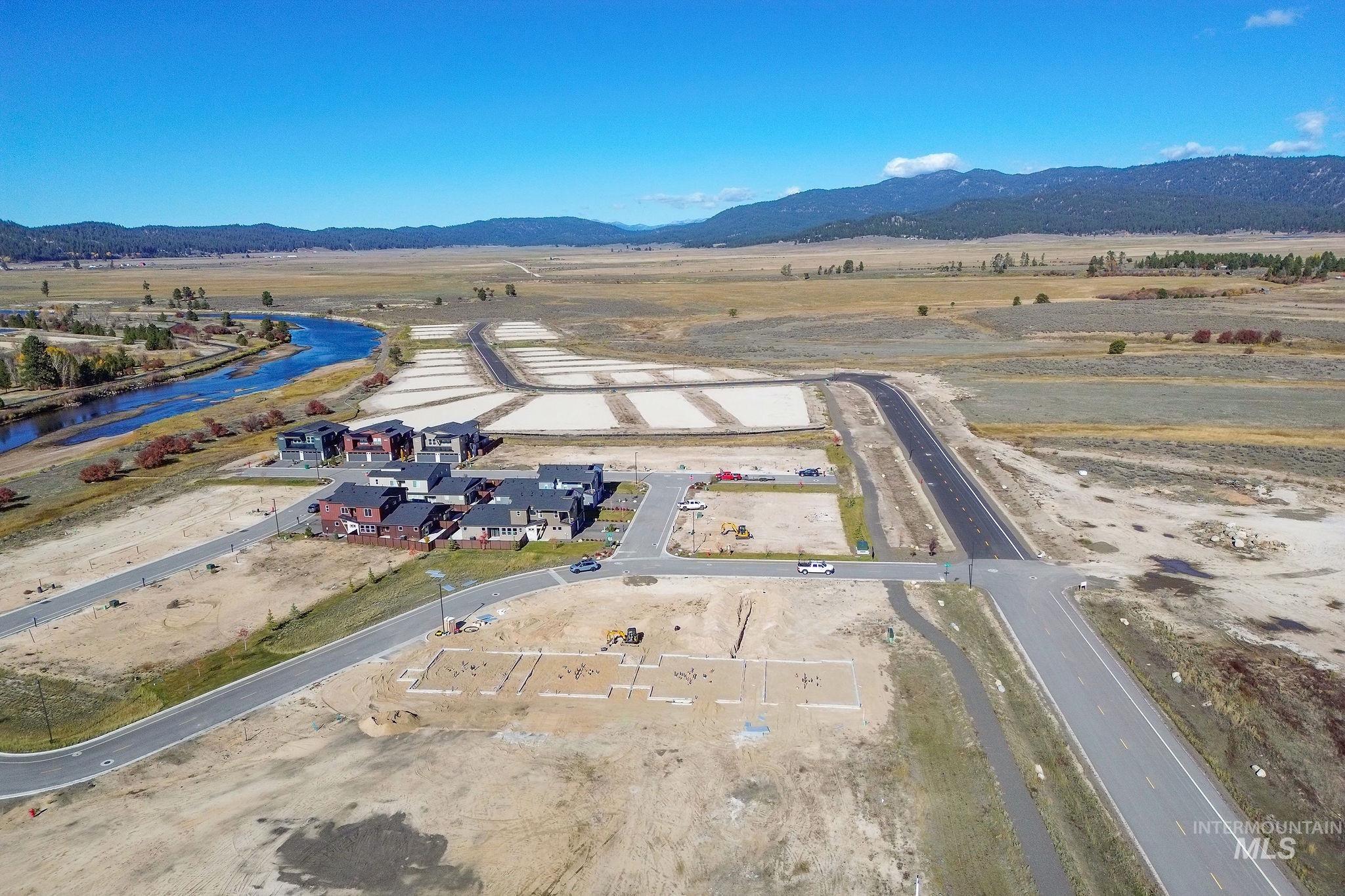 Drone / aerial view of mountains